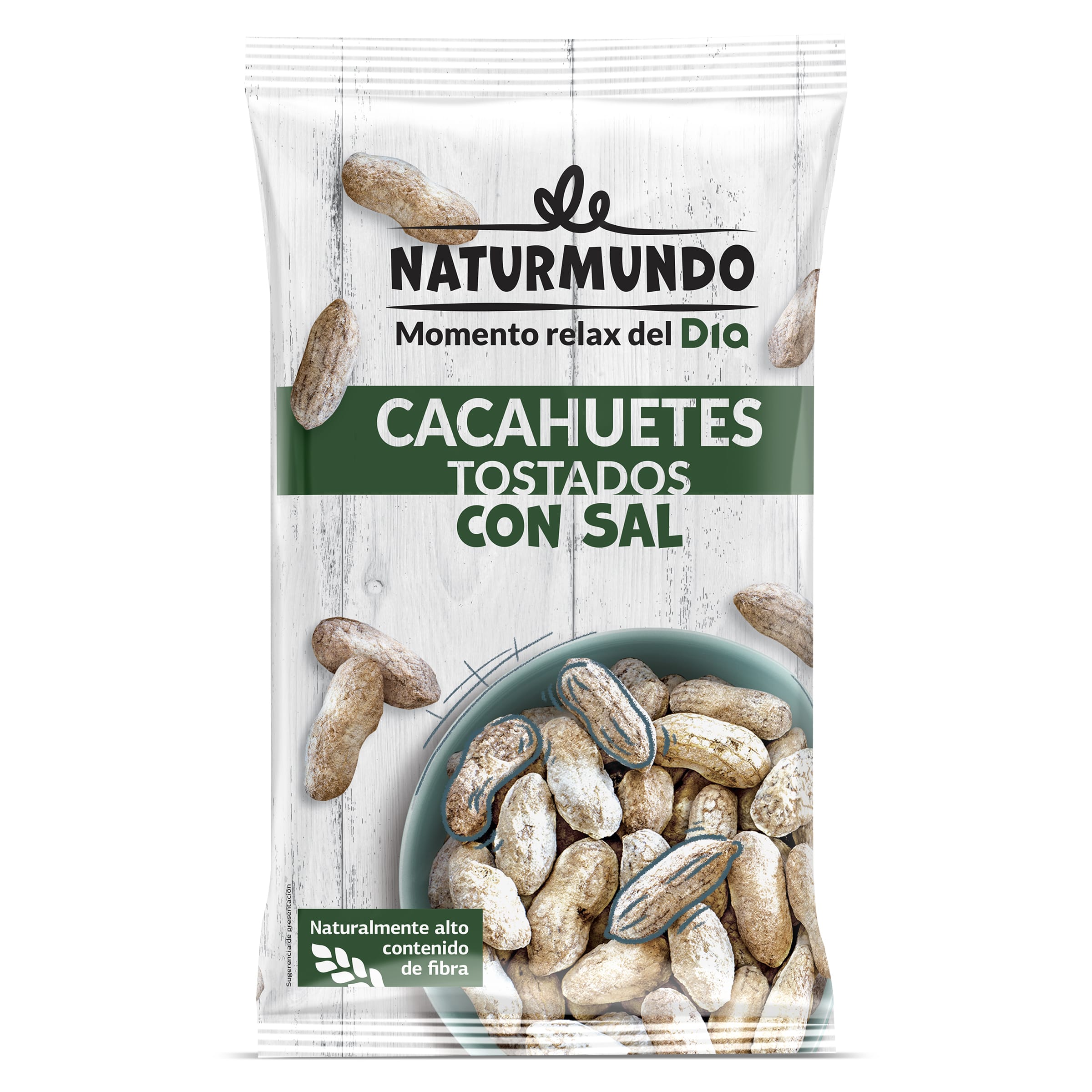 DIA cacahuetes con cáscara salados bolsa 400 gr