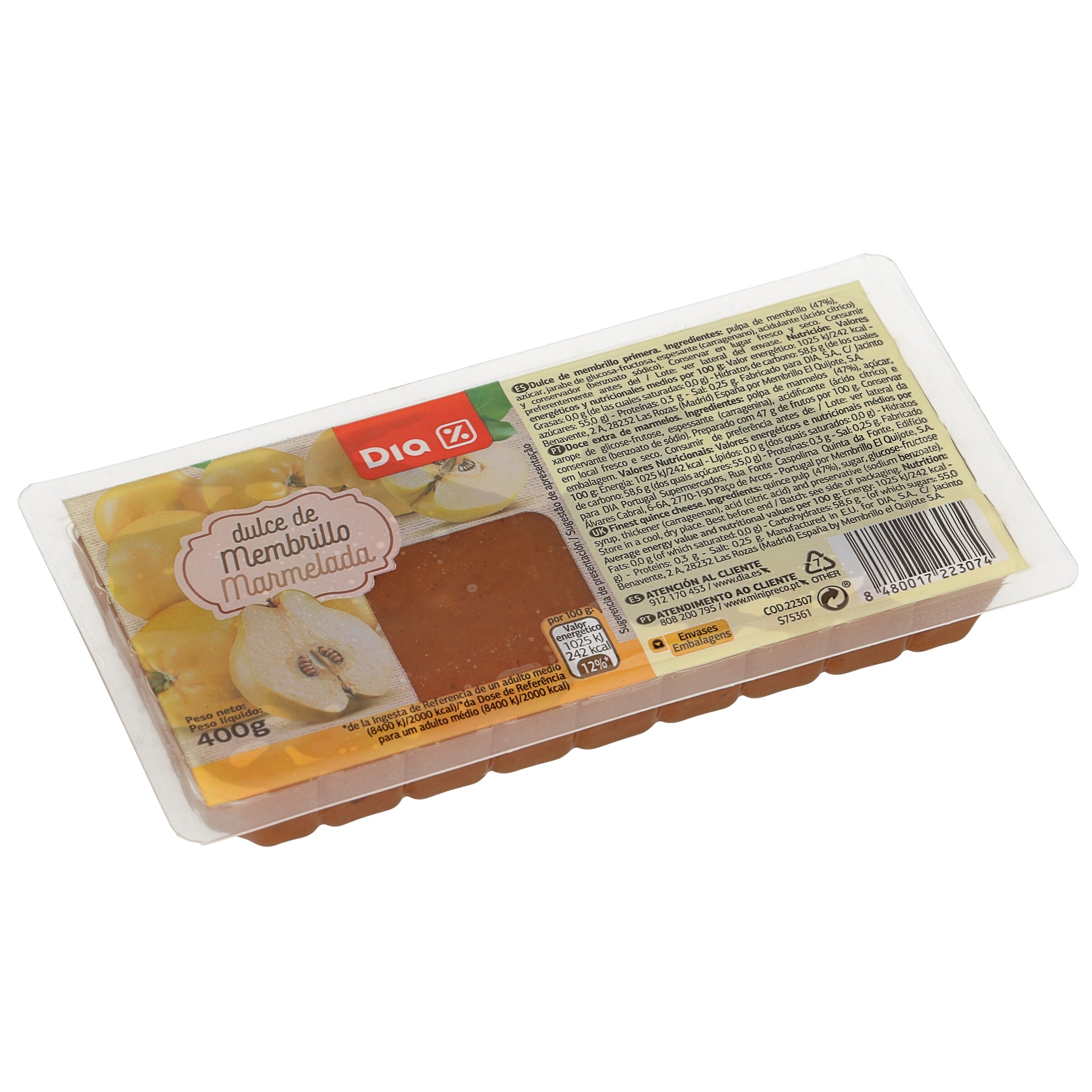 DIA dulce de membrillo estuche 400 g