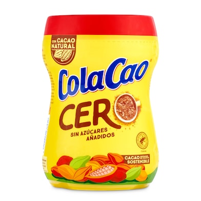 Cacao soluble 0% azúcares añadidos ColaCao bote 325 g