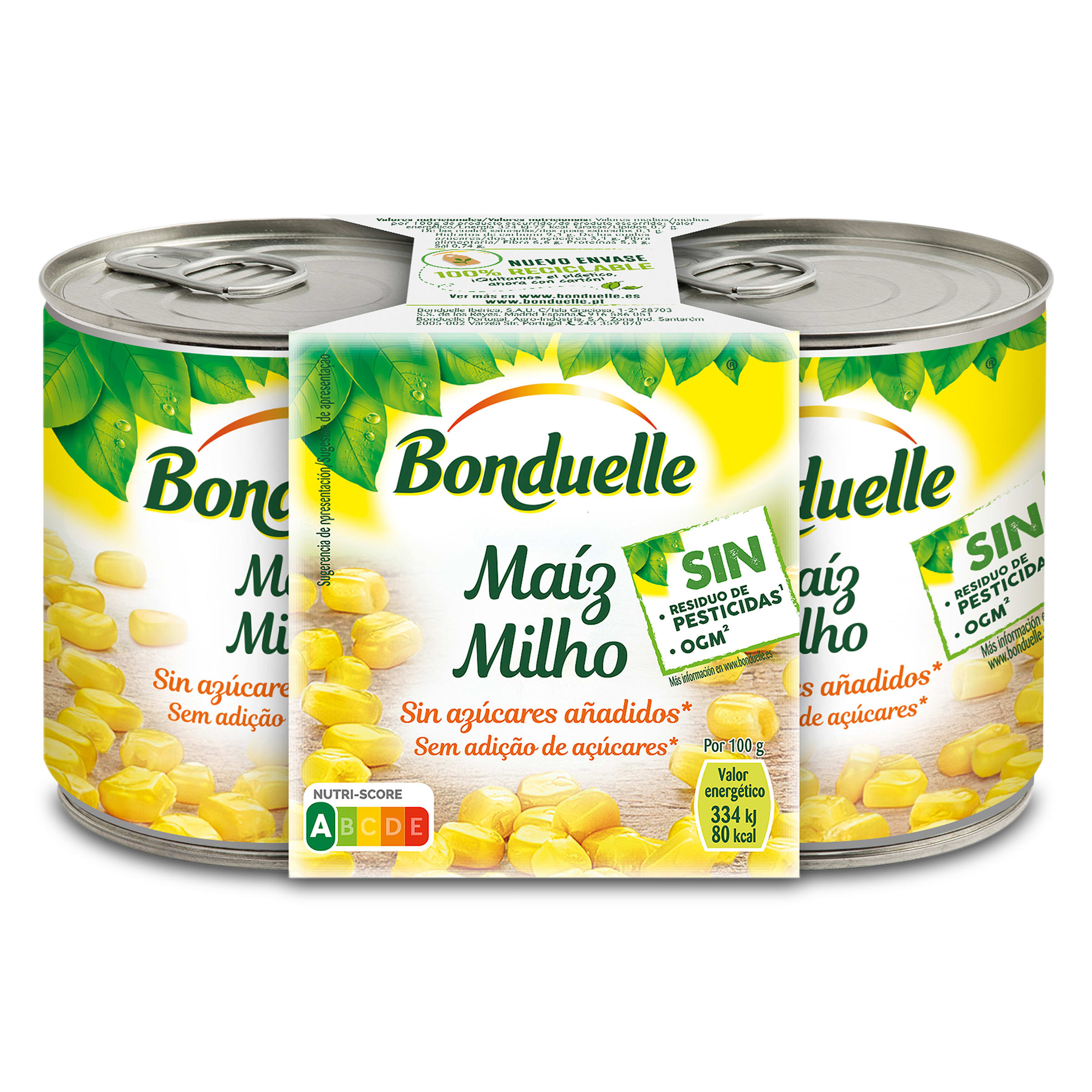 Maíz dulce BONDUELLE  pack 2 unidades LATA 280 GR