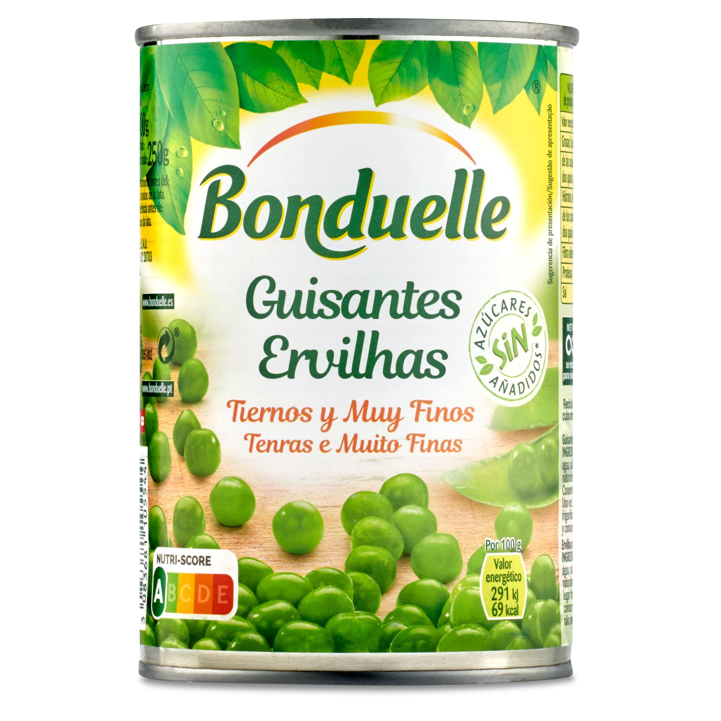 BONDUELLE guisantes tiernos y muy finos lata 250 gr