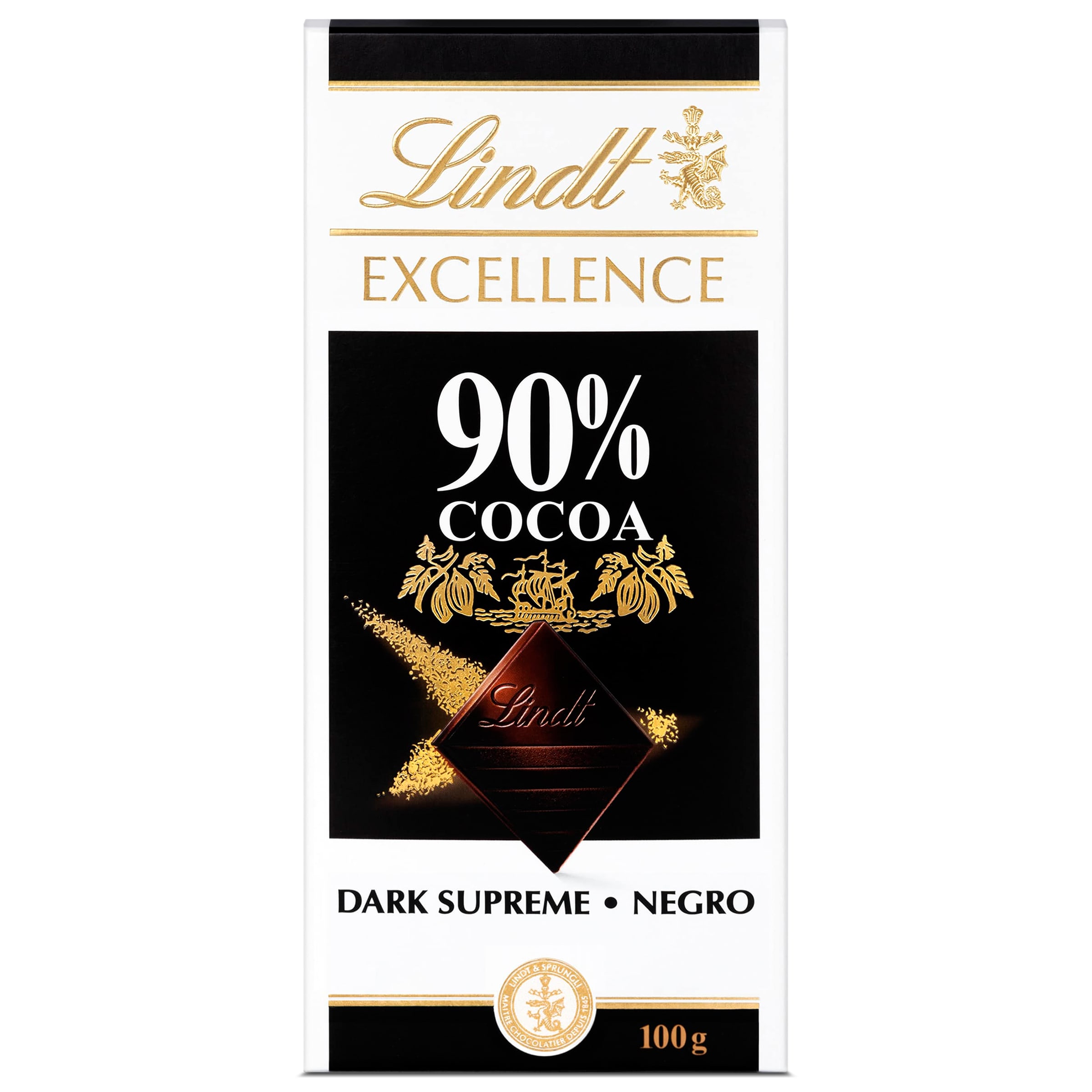 LINDT Excellence chocolate 90% cocoa tableta 100 gr