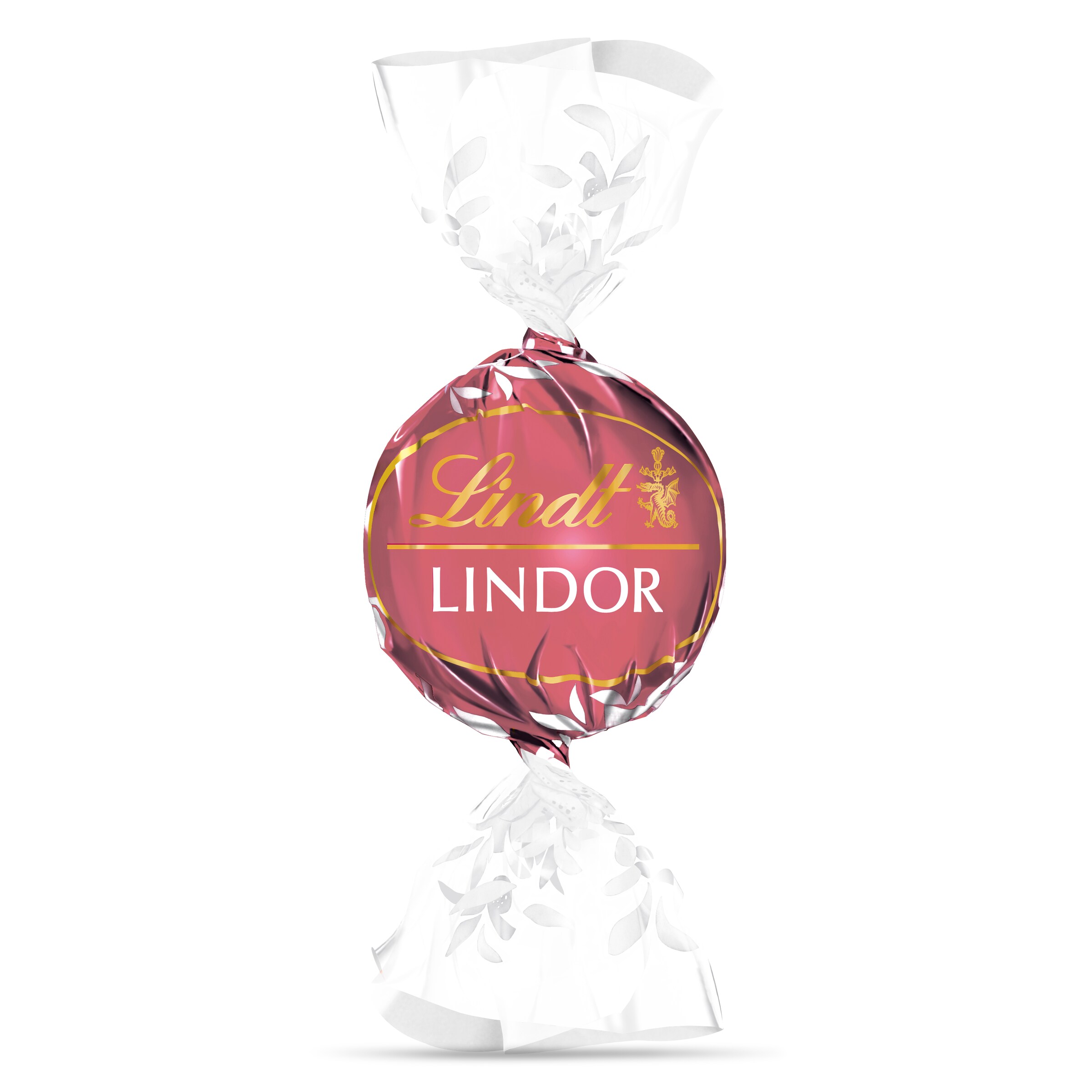 LINDT Lindor bombón chocolate blanco con fresa unidad (15 gr aprox.)