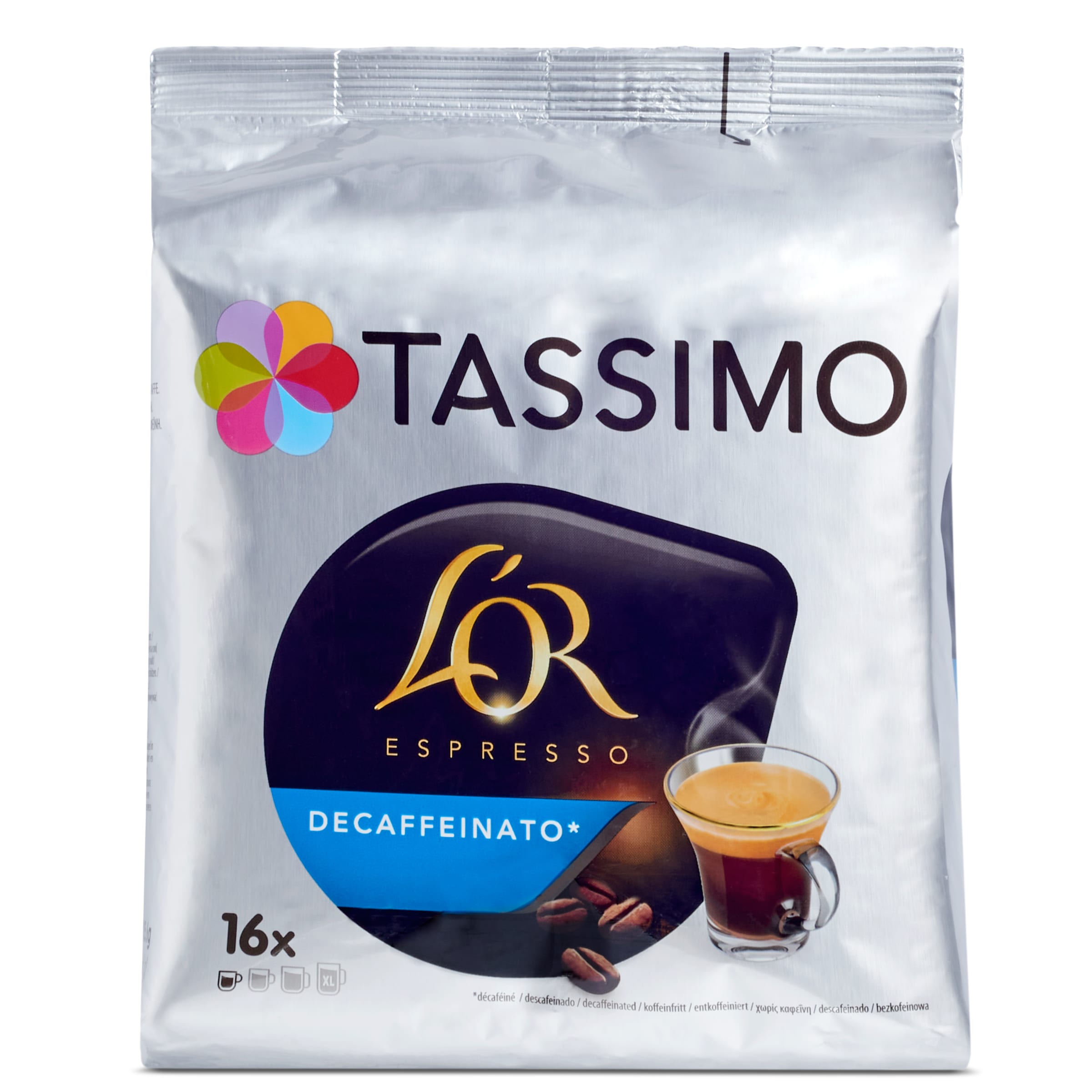 TASSIMO café L'OR descafeinado estuche 16 cápsulas
