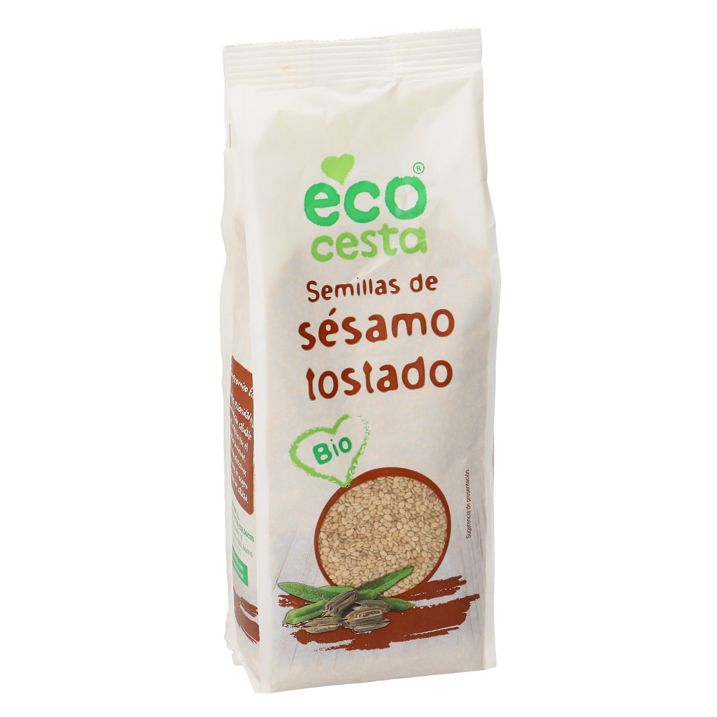 ECOCESTA semillas de sésamo tostado bio paquete 450 gr