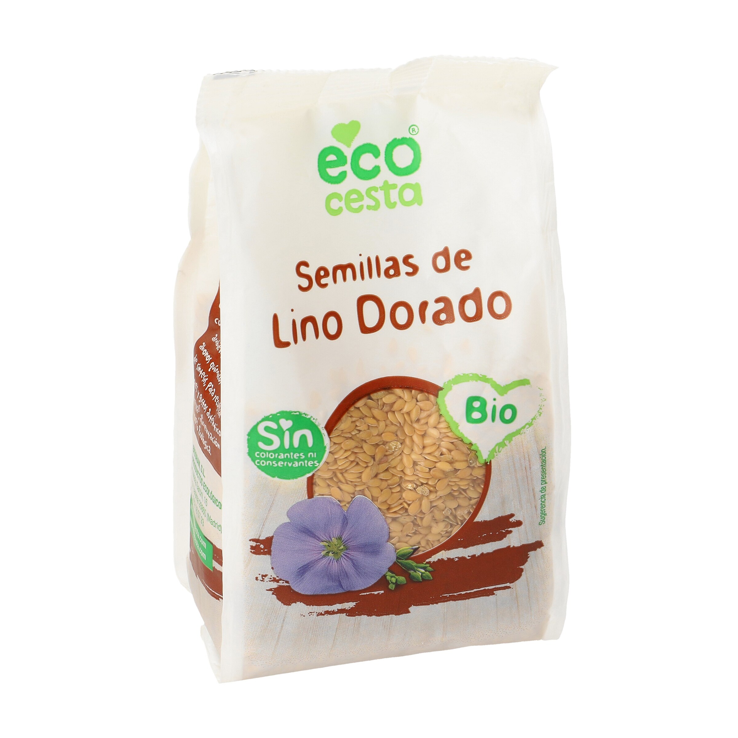 ECOCESTA semillas de lino dorado bio paquete 250 gr