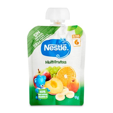 Puré multifrutas Nestlé bolsa 90 g-0 Puré multifrutas Nestlé bolsa 90 g-0