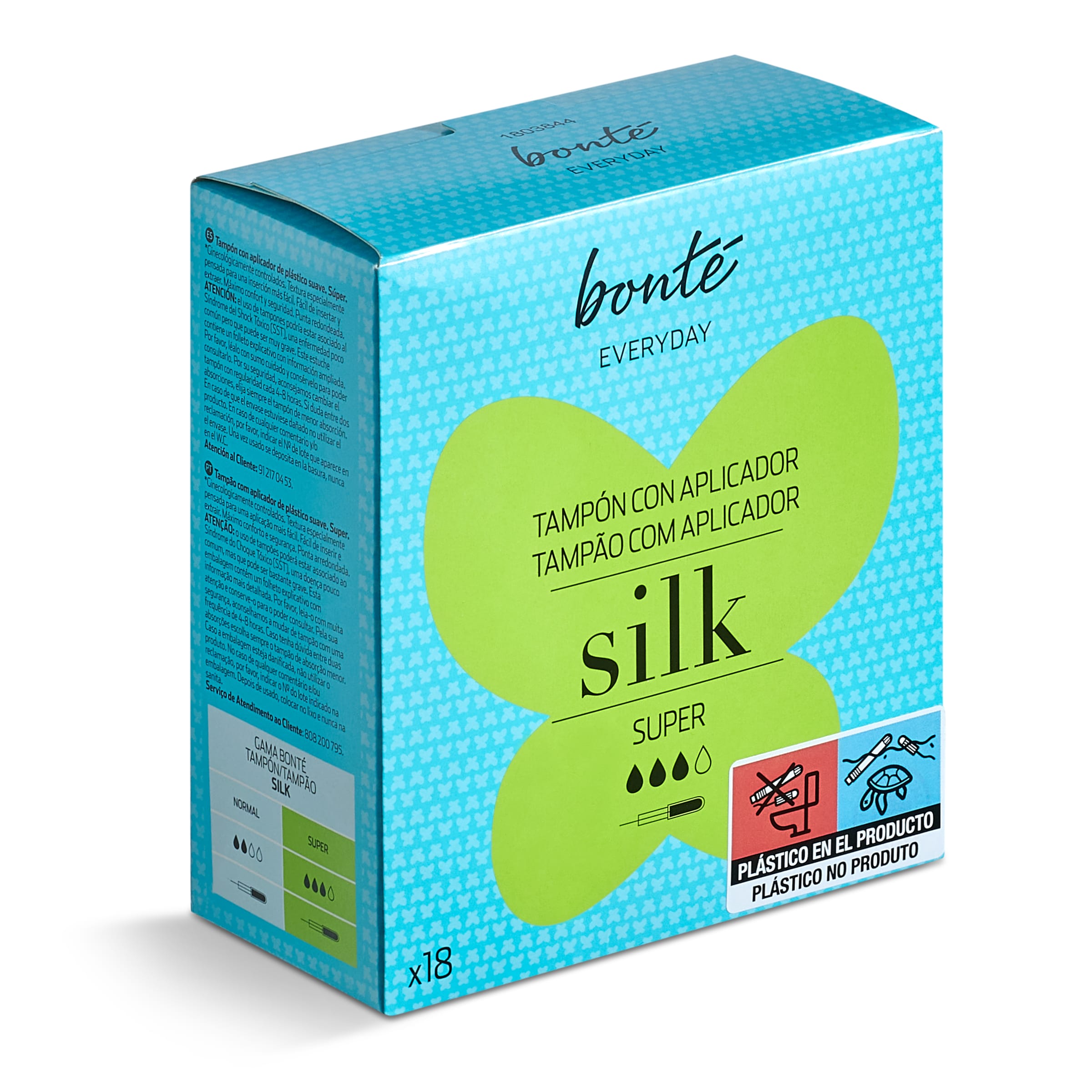 BONTE tampón con aplicador silk super caja 18 uds