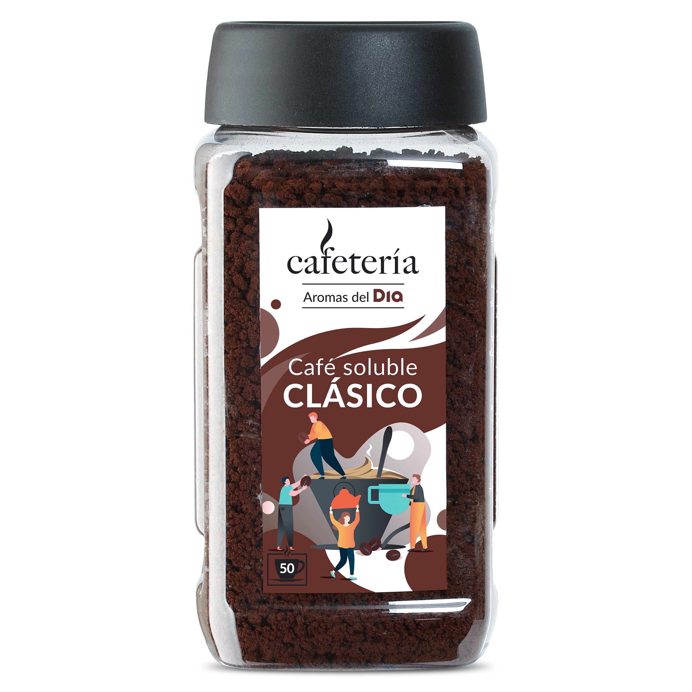 Café soluble normal Cafetería de Dia frasco 100 g