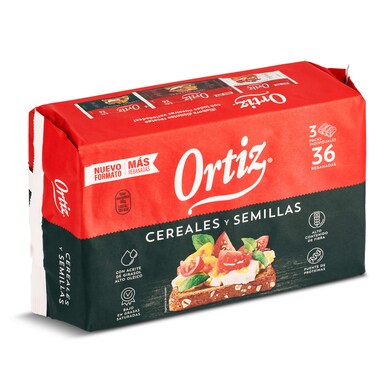 Pan tostado multicereales Ortiz bolsa 288 g - Supermercados DIA