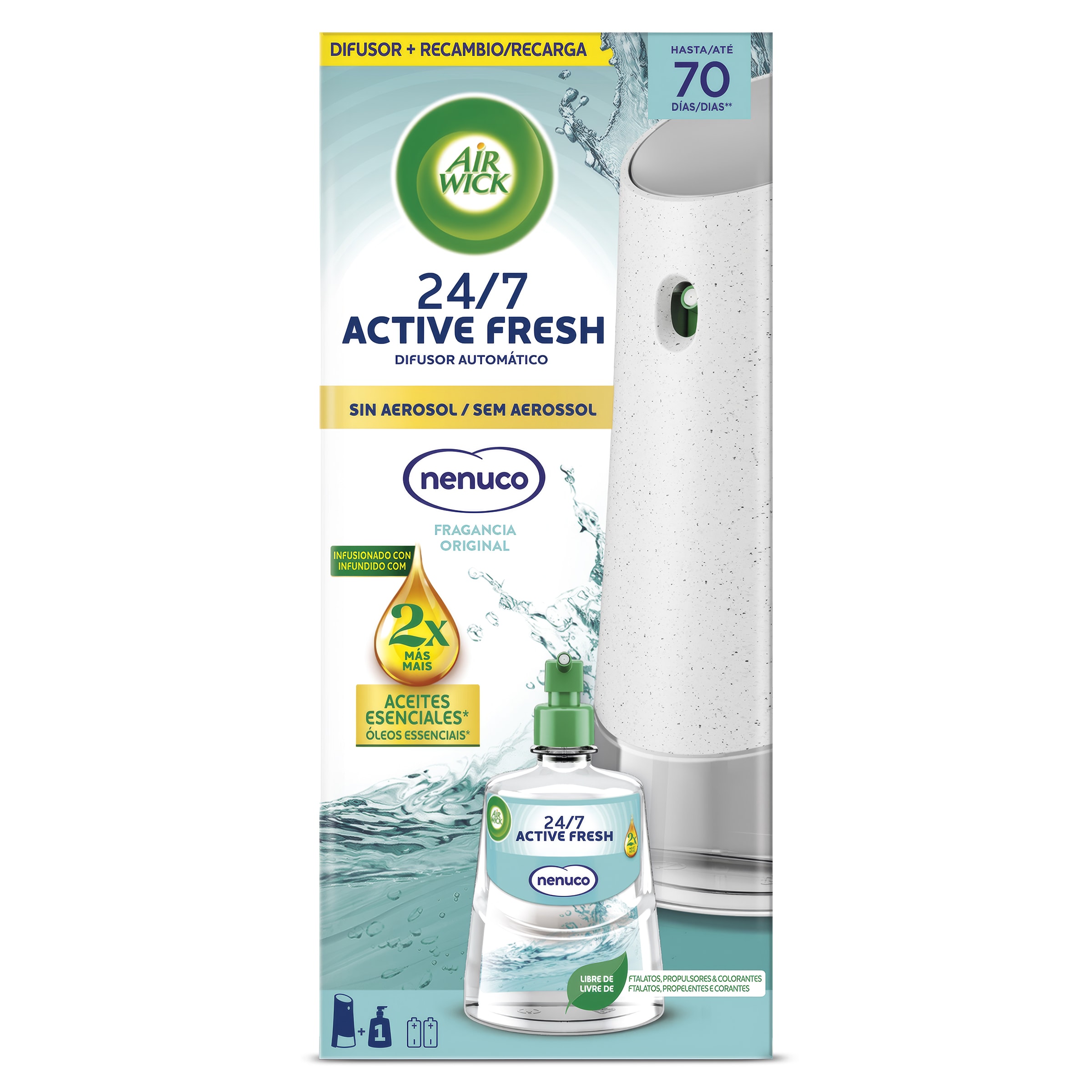 Ambientador nenuco + aparato Air Wick 1 unidad