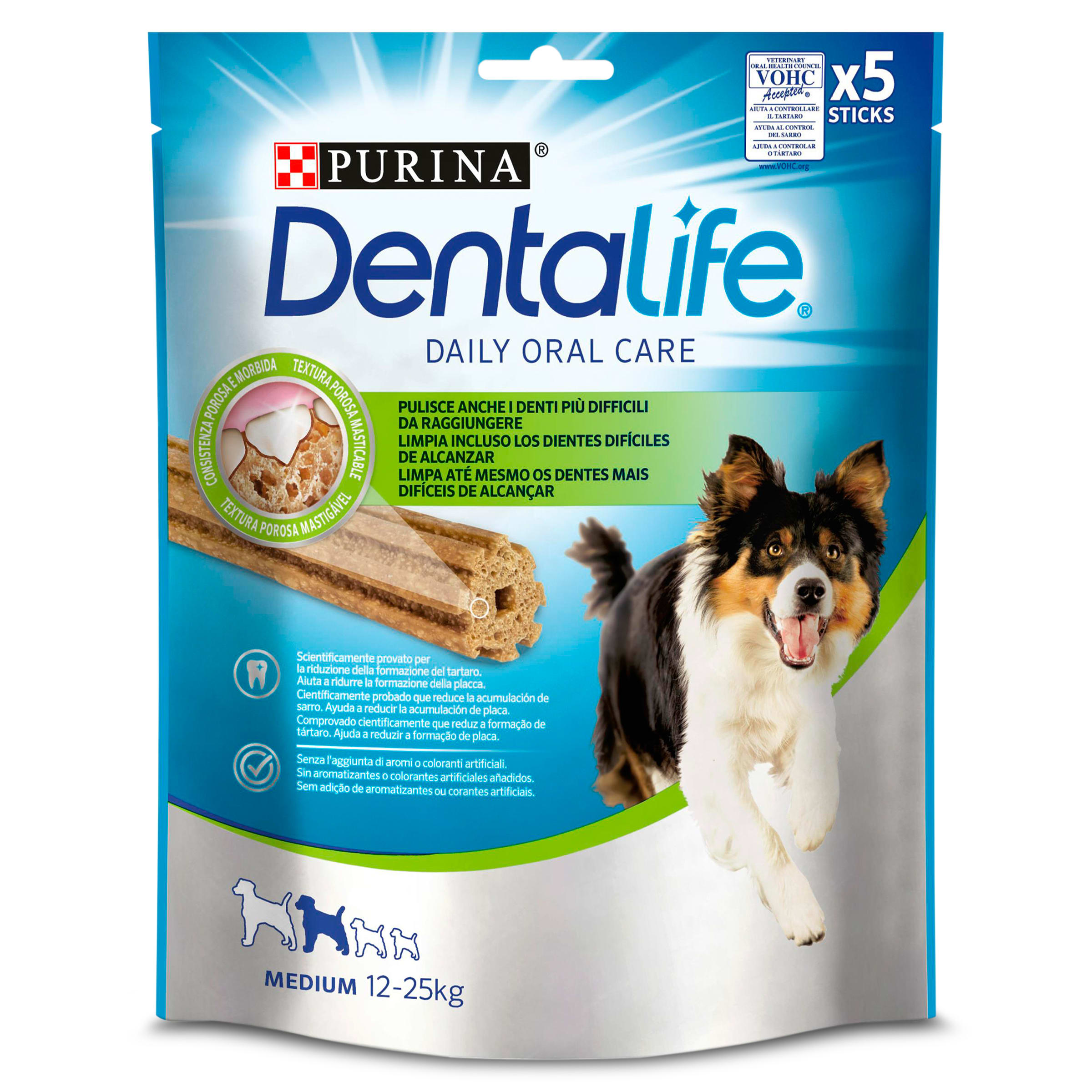 PURINA snack para perros medianos dentalife bolsa 115 gr