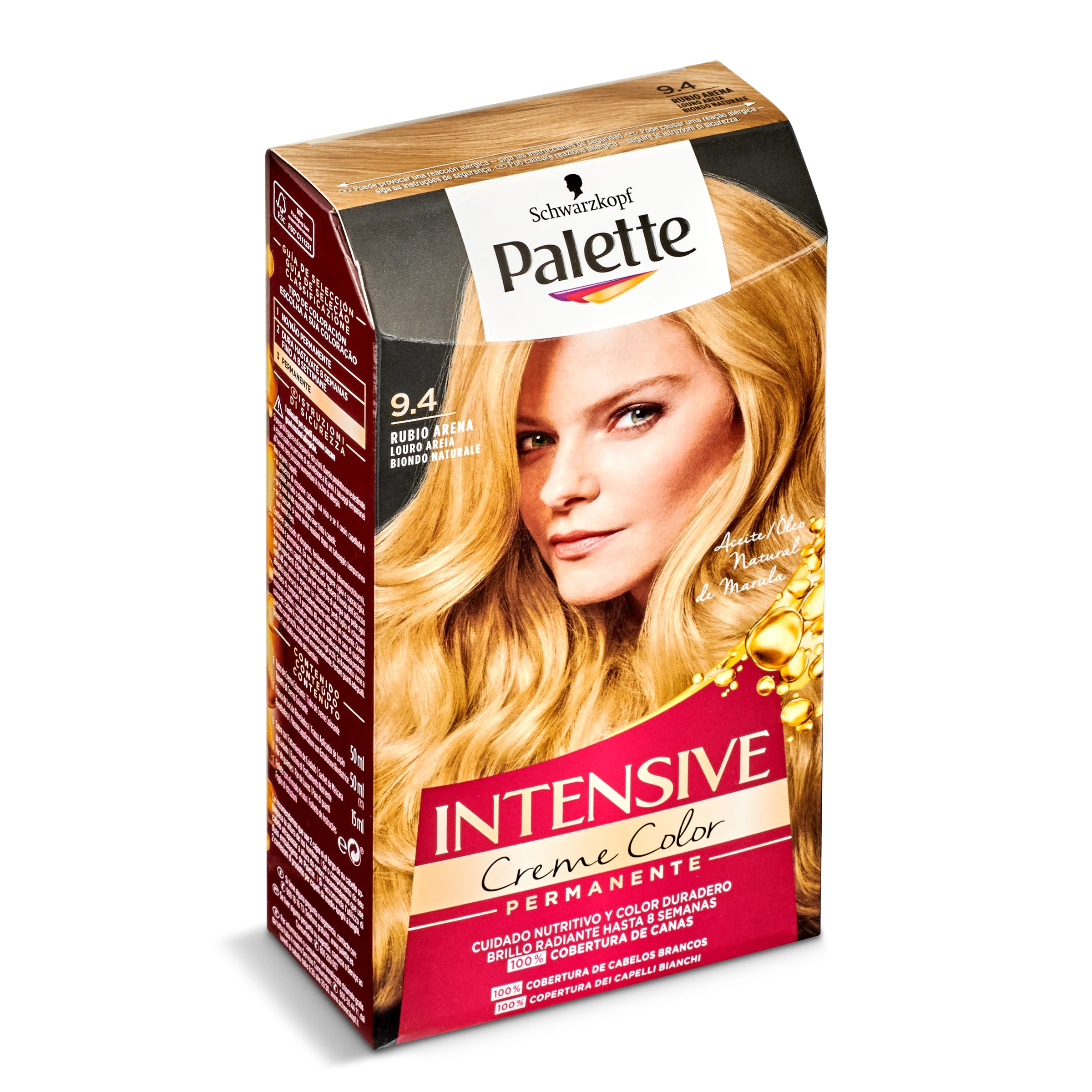 PALETTE INTENSIVE CREME tinte Rubio Arena Nº 9.4 caja 1 ud