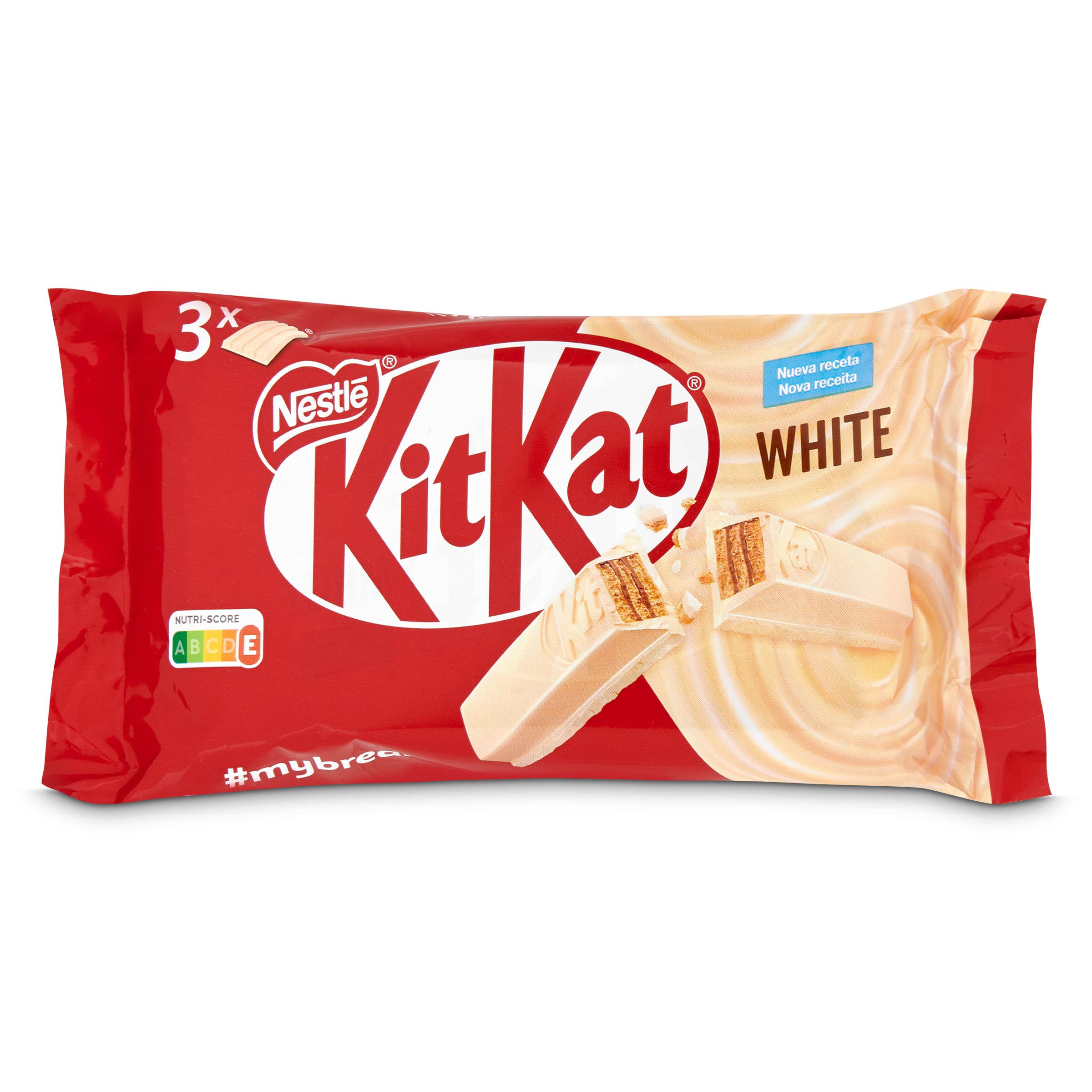 KIT KAT chocolatina chocolate blanco pack 3 unidades 41,5 gr