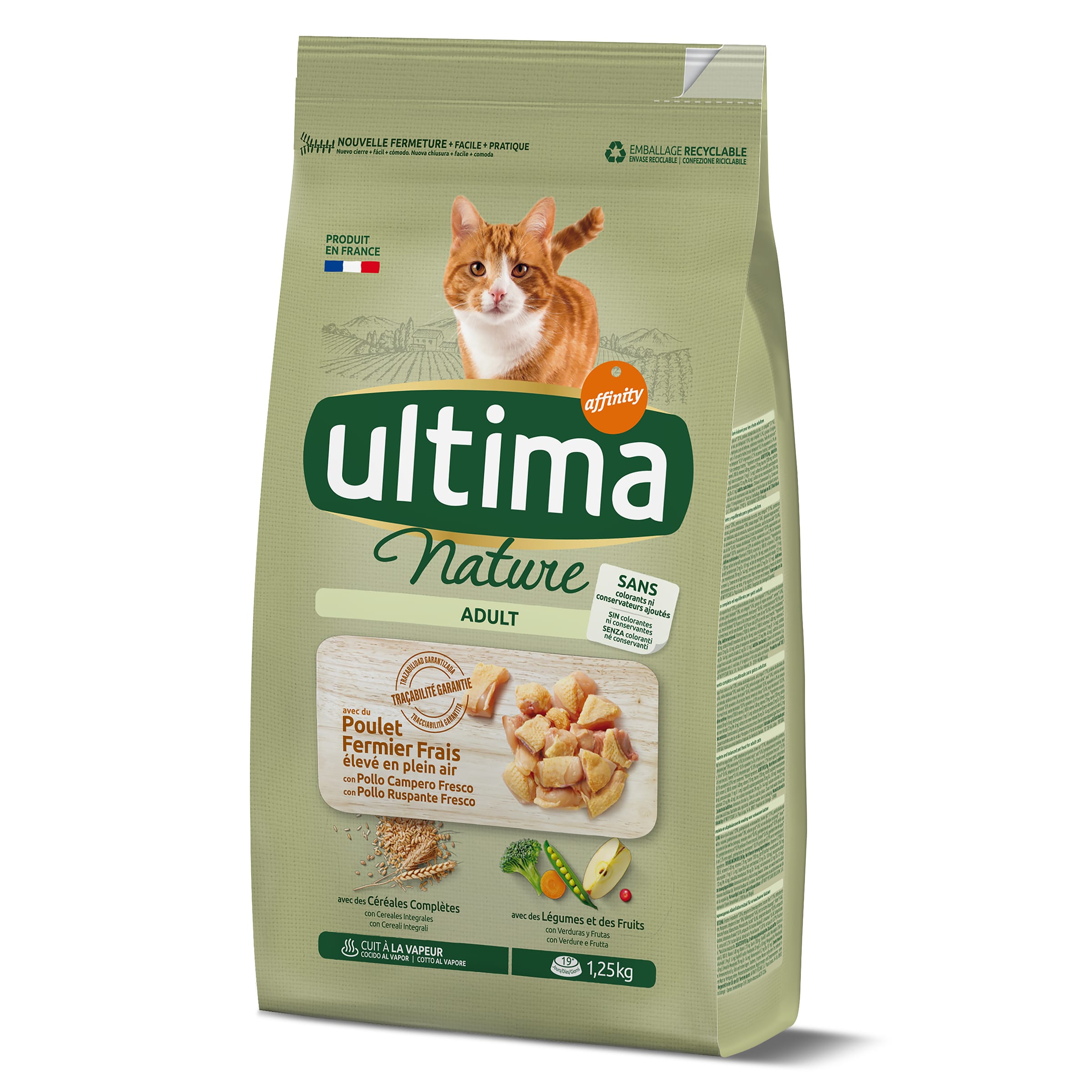 ULTIMA Nature alimento para gatos adultos con pollo bolsa 1.25 Kg