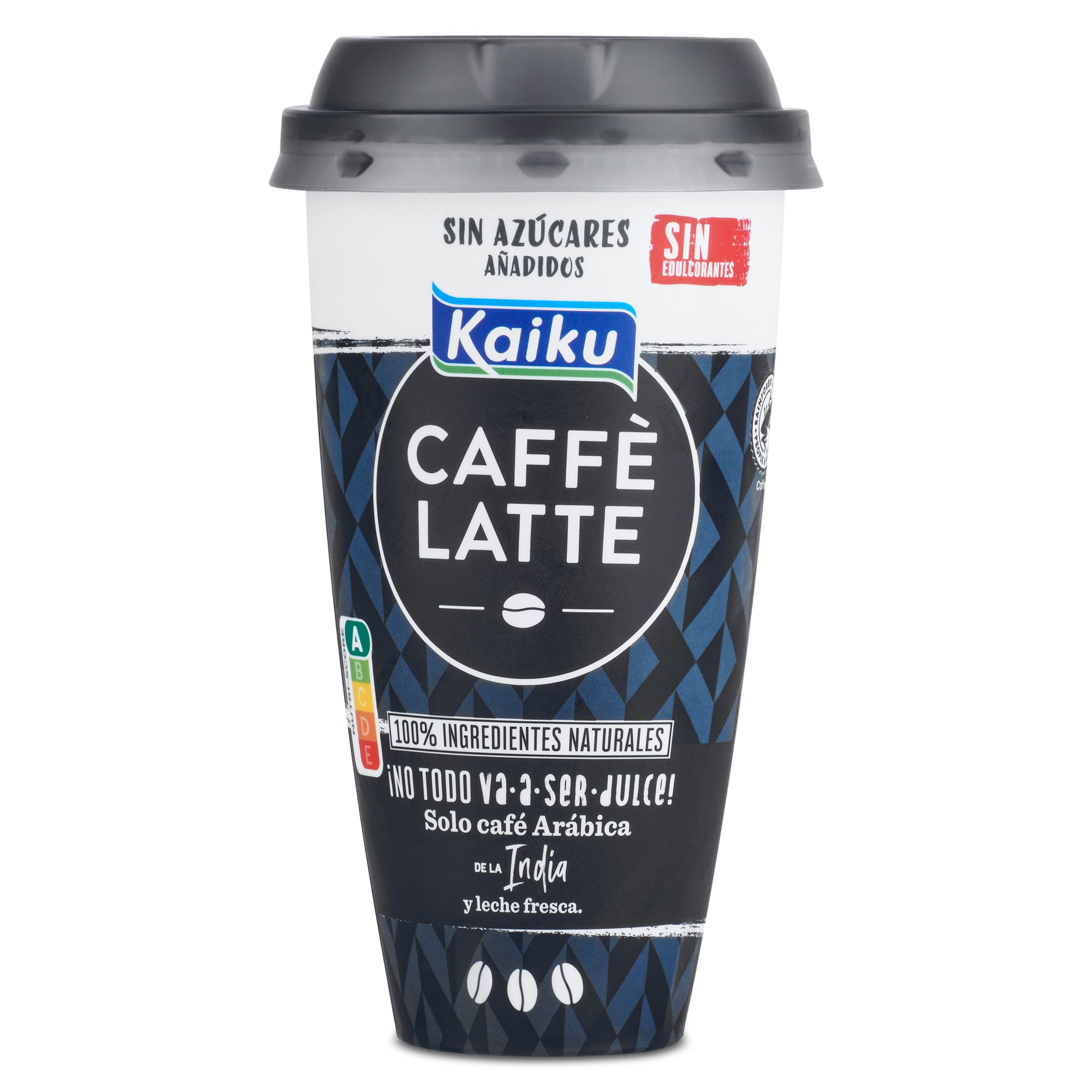 KAIKU Caffé latte sin azúcares añadidos  vaso 230 ml