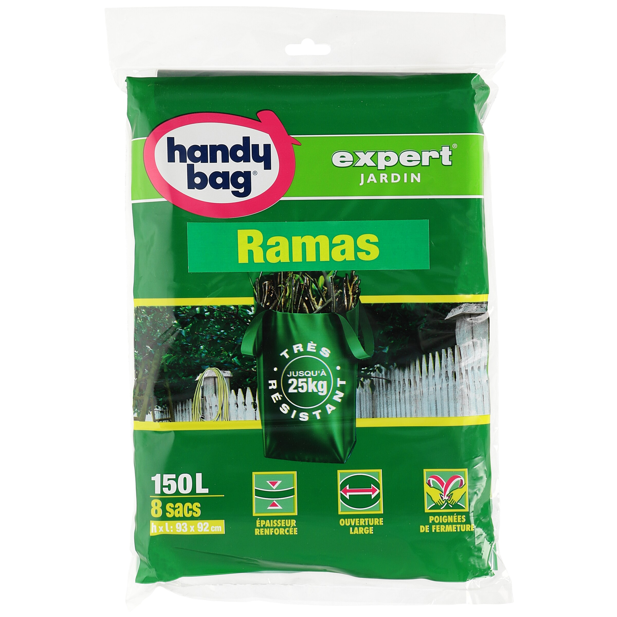 COFRESCO bolsa para ramas y restos de jardín 8 uds 150 lt