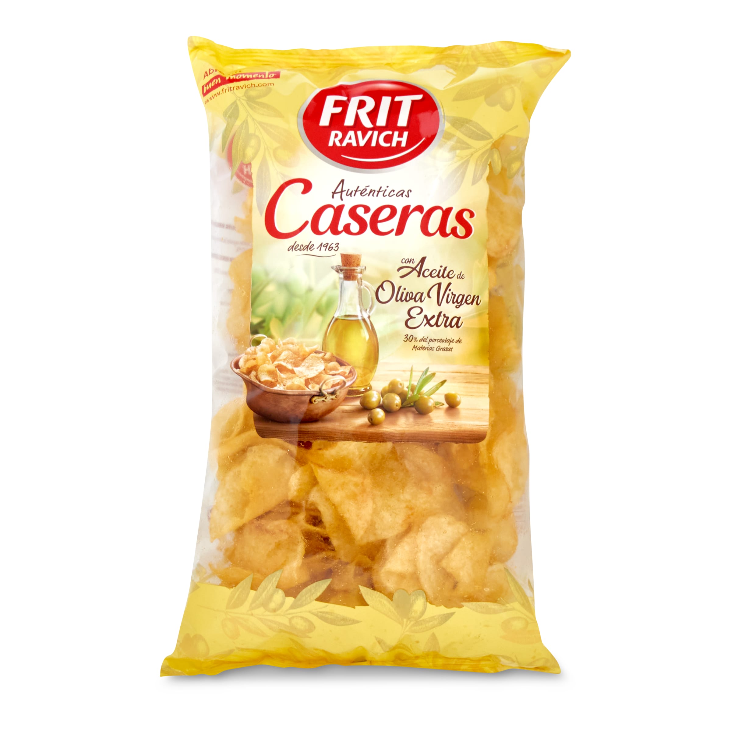 FRIT RAVICH patatas fritas caseras con aceite de oliva bolsa 140 gr