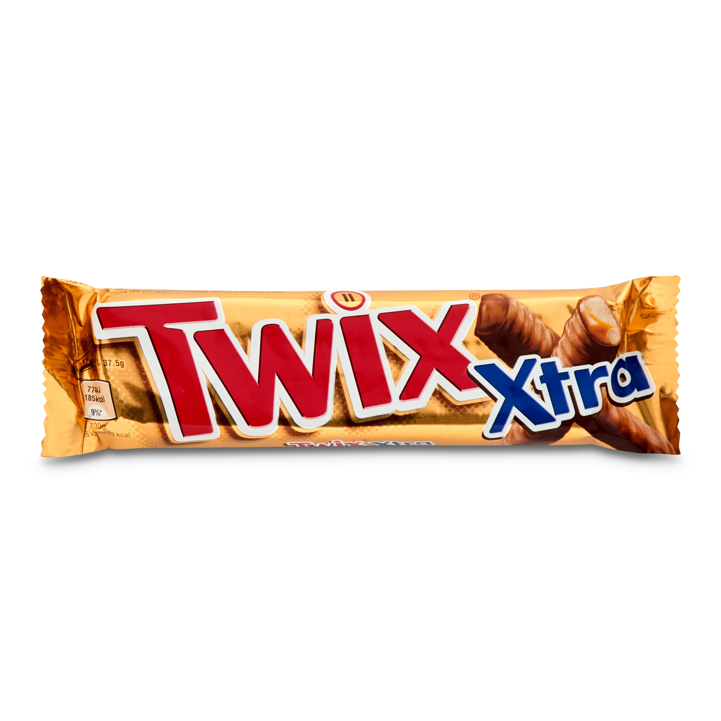 TWIX barritas rellenas de caramelo con chocolate con leche 75 gr