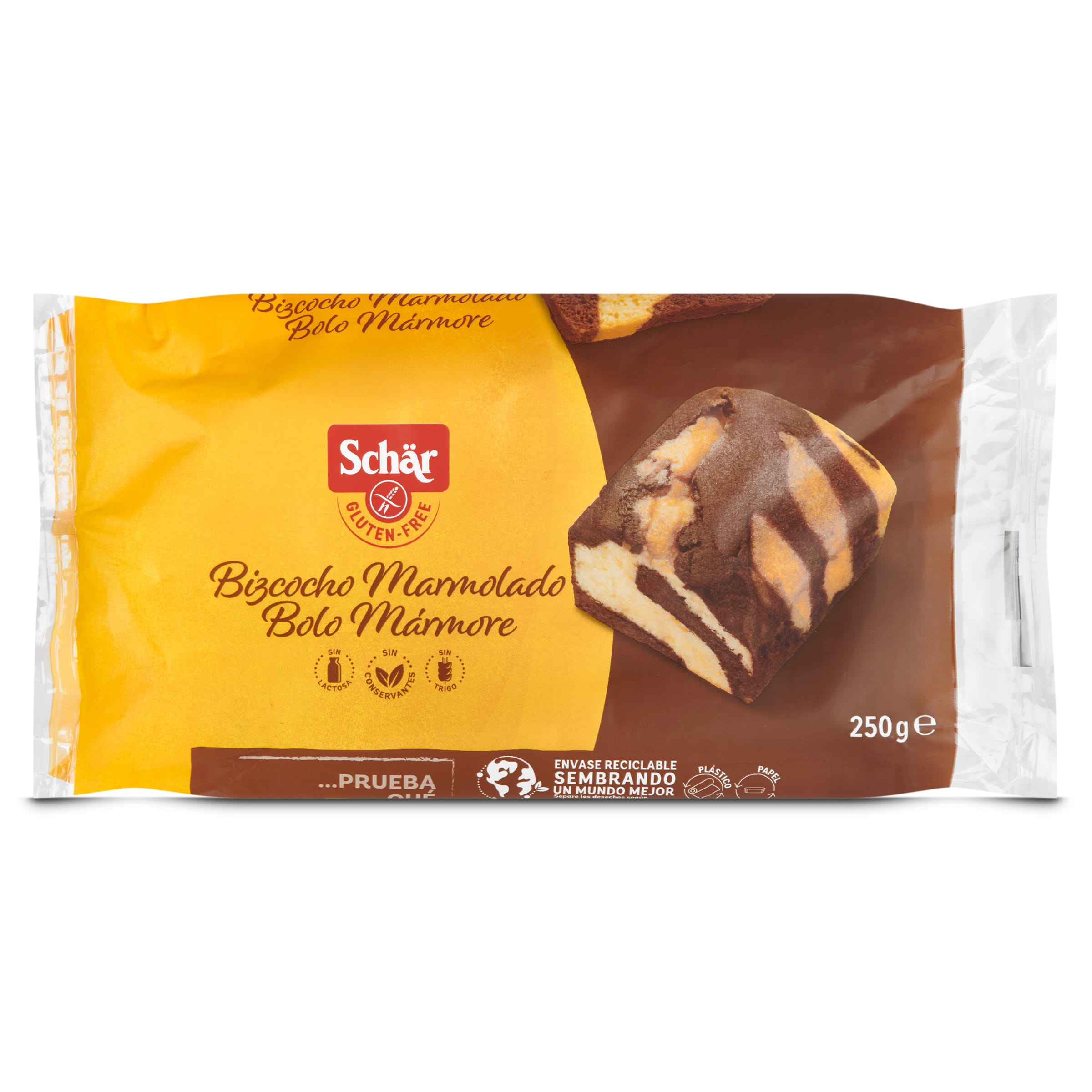 Bizcocho marmolado sin gluten Dr. Schar bolsa 250 g