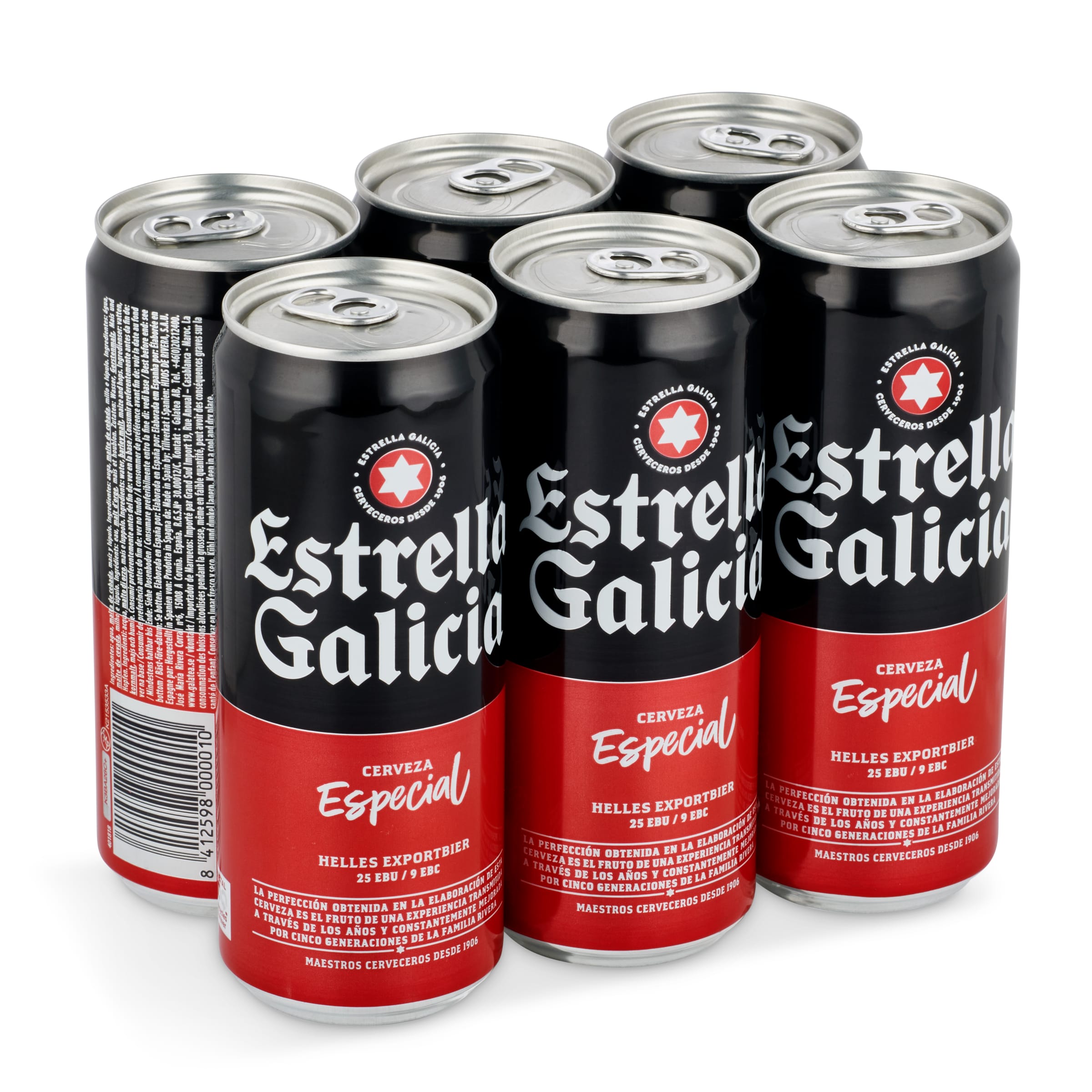 ESTRELLA GALICIA cerveza especial lata 33 cl PACK 6