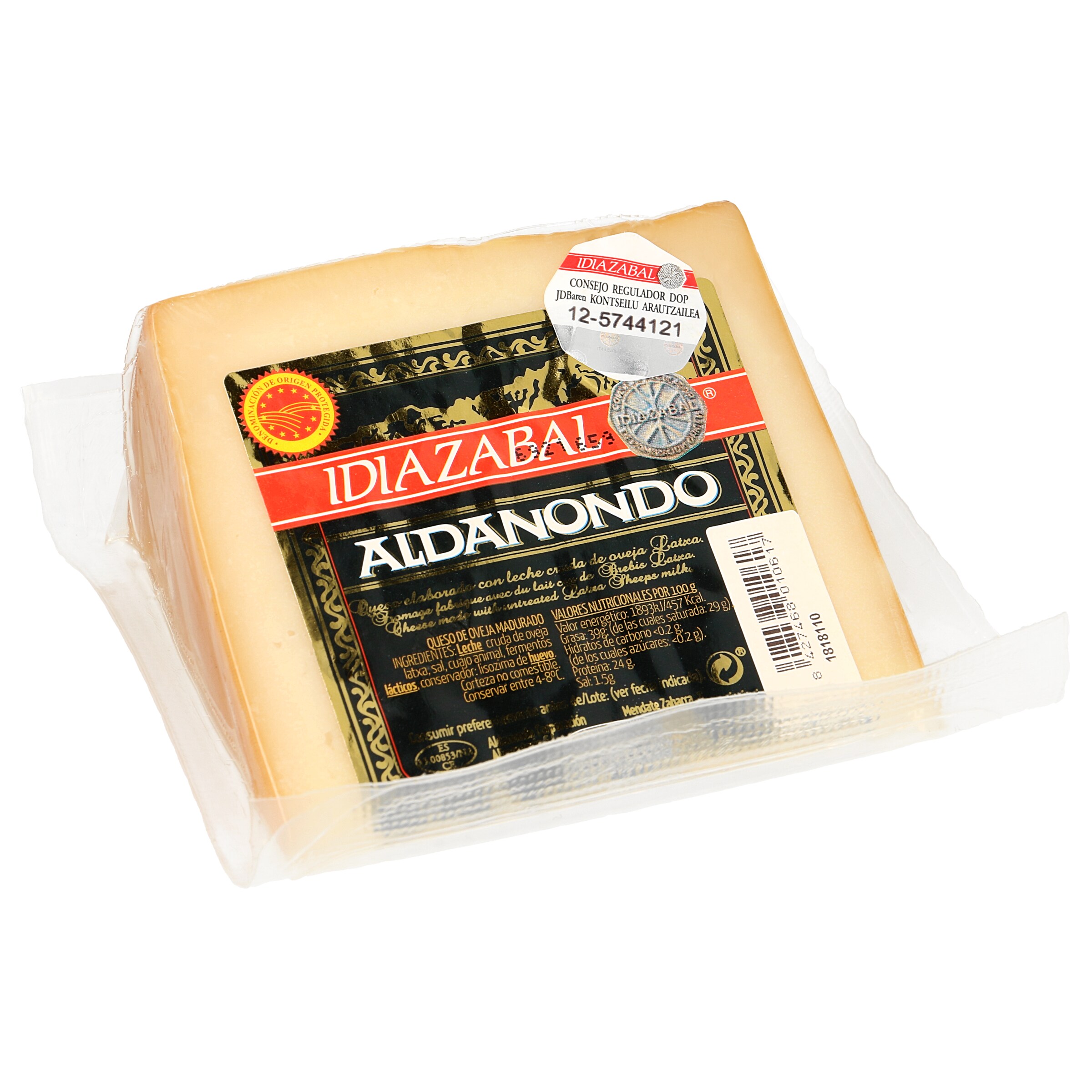 ALDANONDO queso de oveja madurado cuña 250 gr