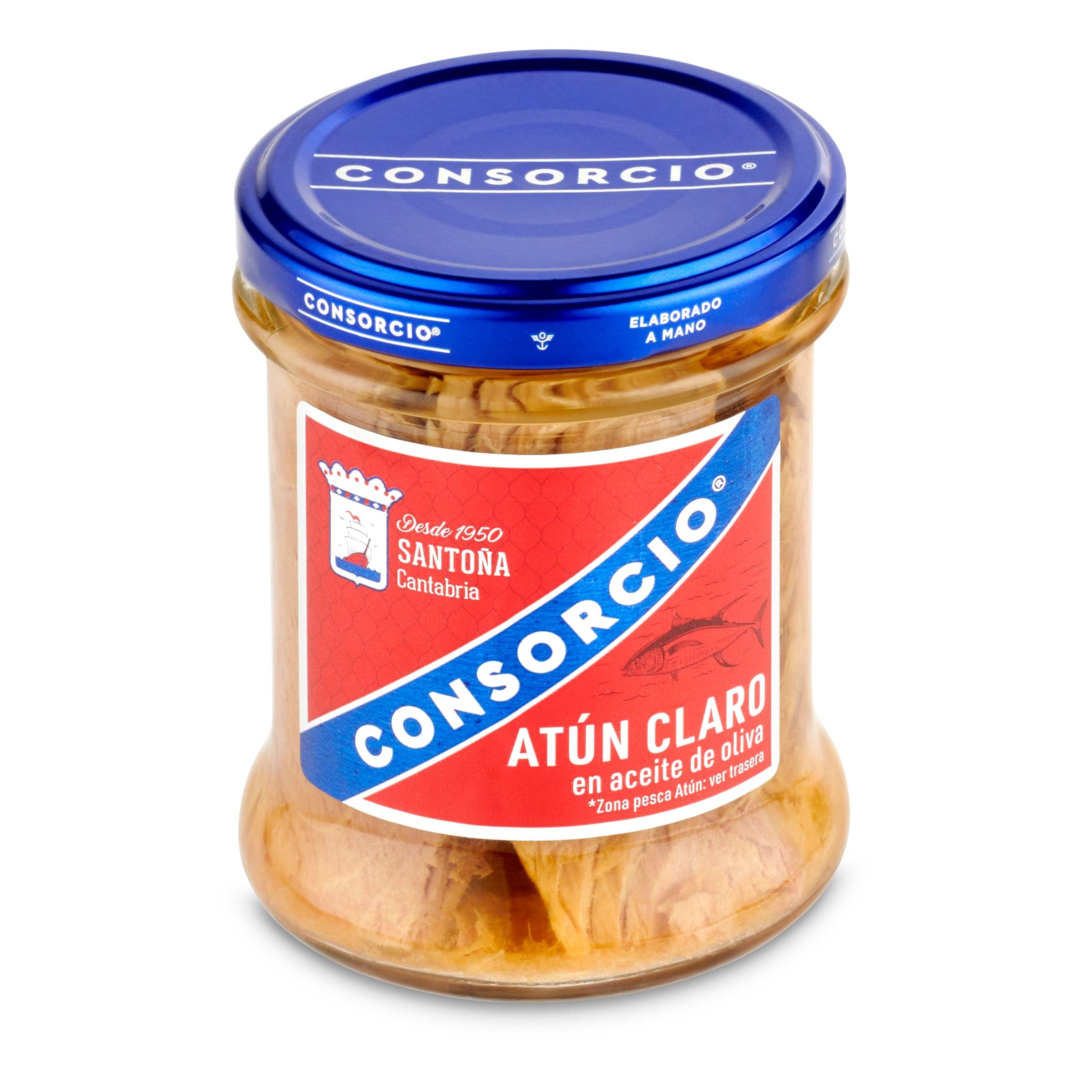 CONSORCIO atún claro en aceite de oliva frasco 135 gr