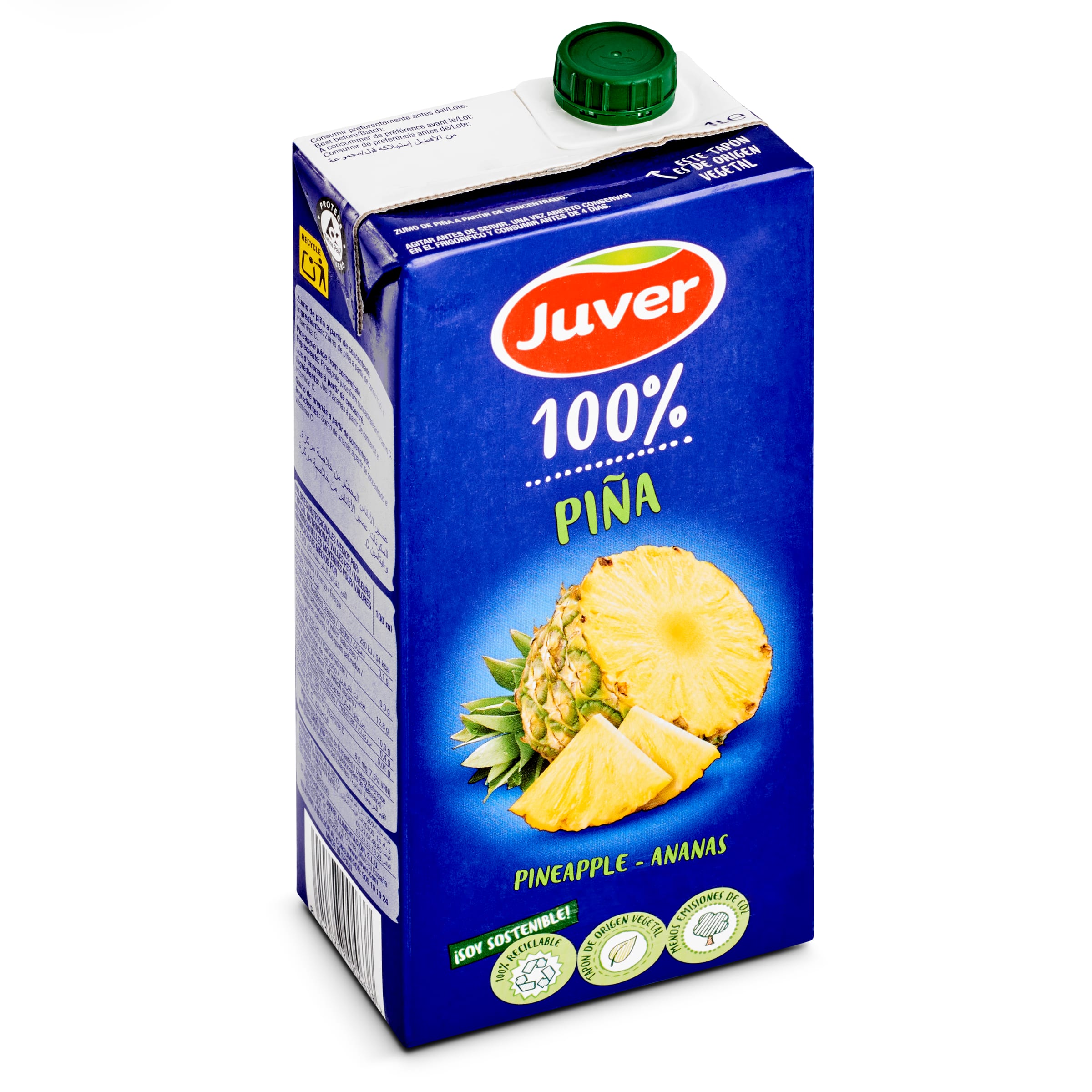 JUVER zumo concentrado 100% piña envase 1 lt