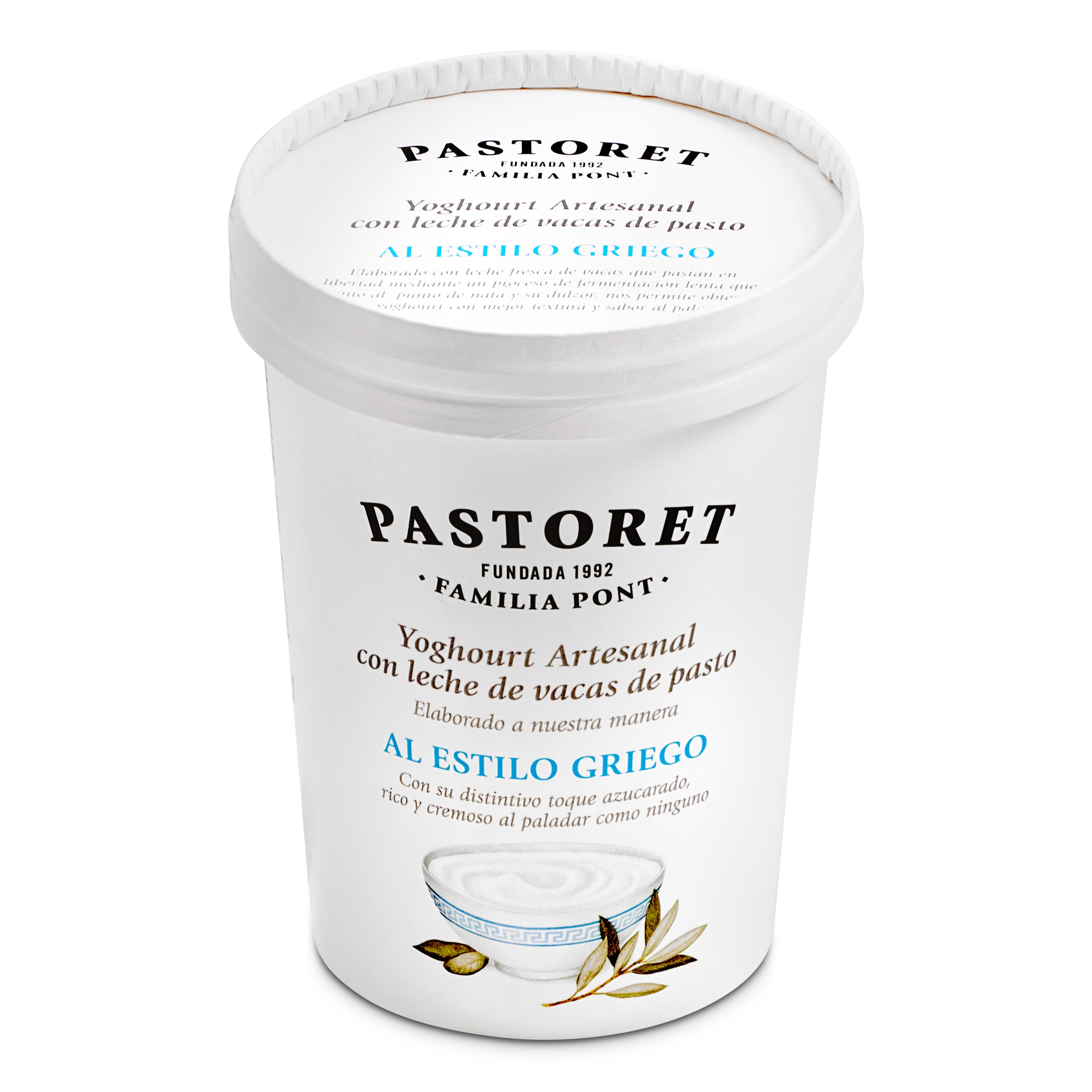 PASTORET yogur griego artesano vaso 500 gr