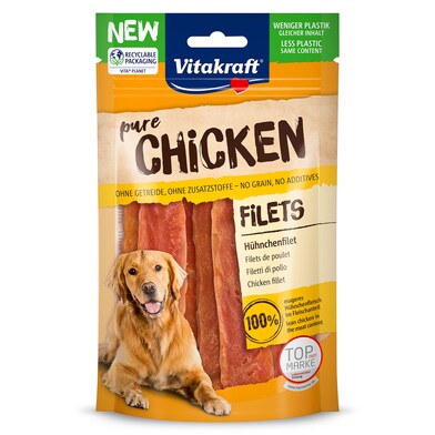 Snack para perros tiras de pollo Vitakraft bolsa 80 g-0 Snack para perros tiras de pollo Vitakraft bolsa 80 g-0