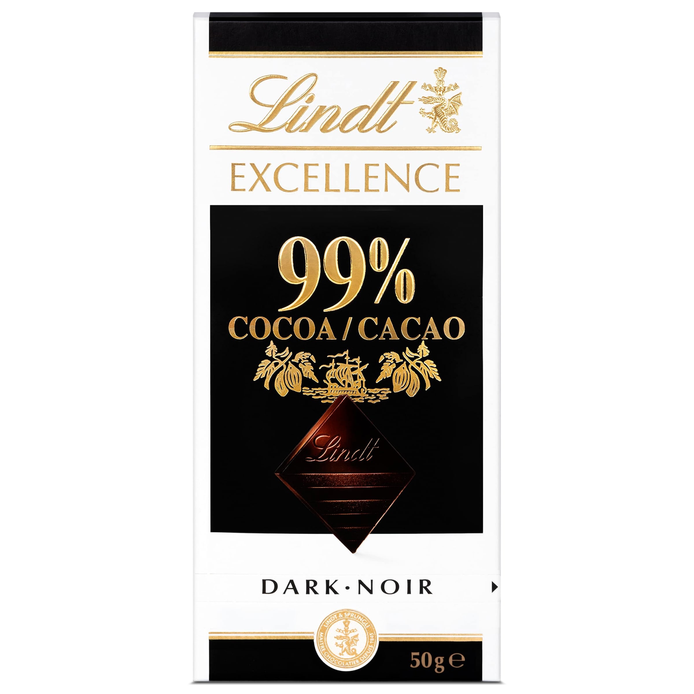 LINDT Excellence chocolate negro 99% cacao tableta 50 gr