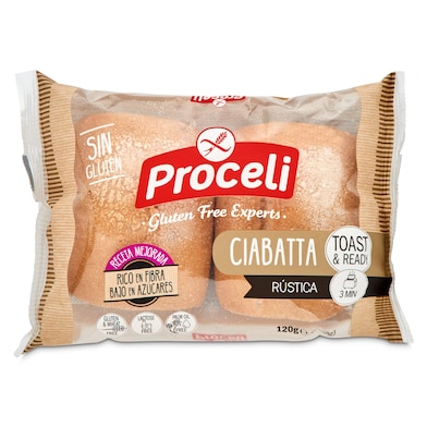 Pan chapata rústico sin gluten PROCELI BOLSA 120 GR - Supermercados DIA