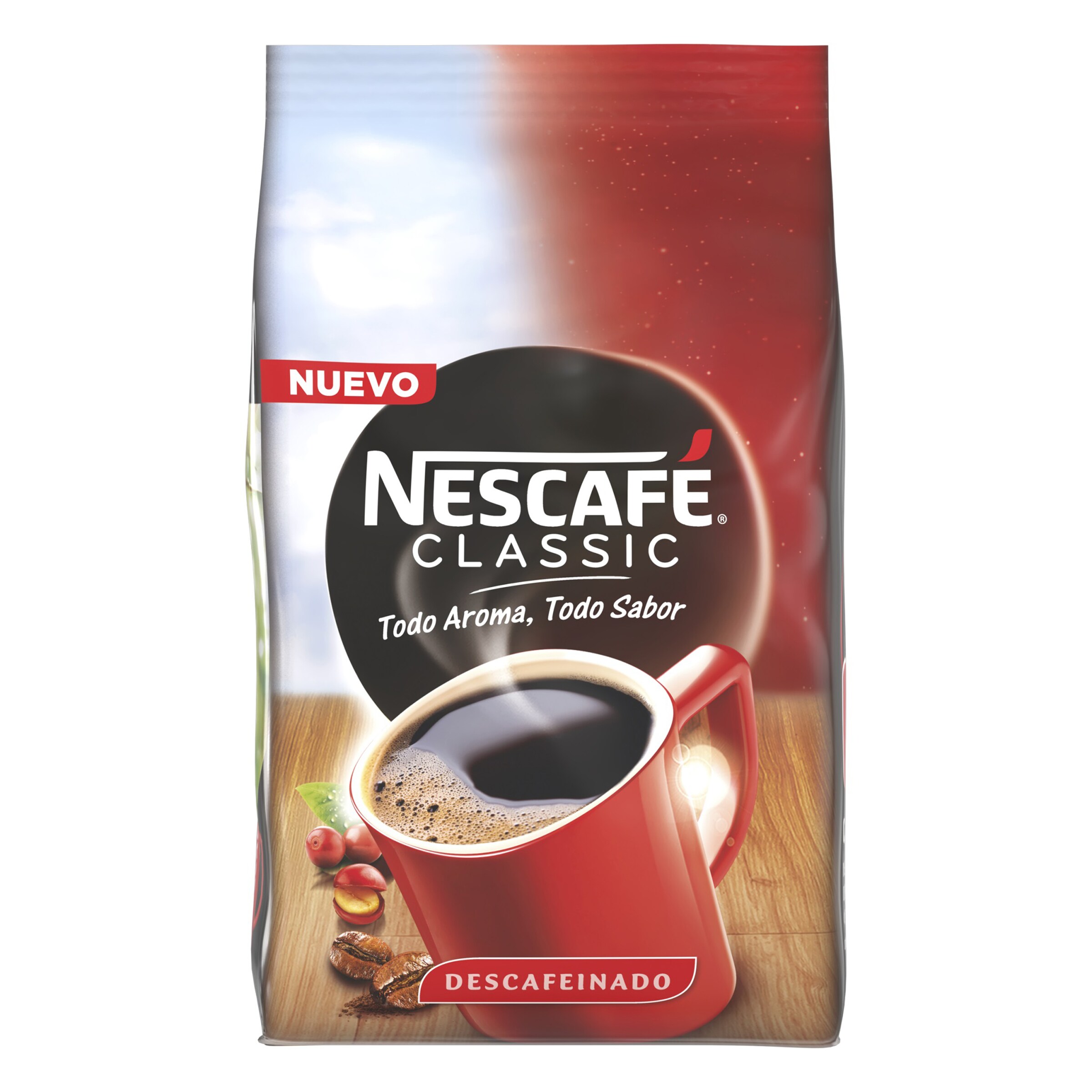NESCAFE café soluble descafeinado bolsa 250 gr