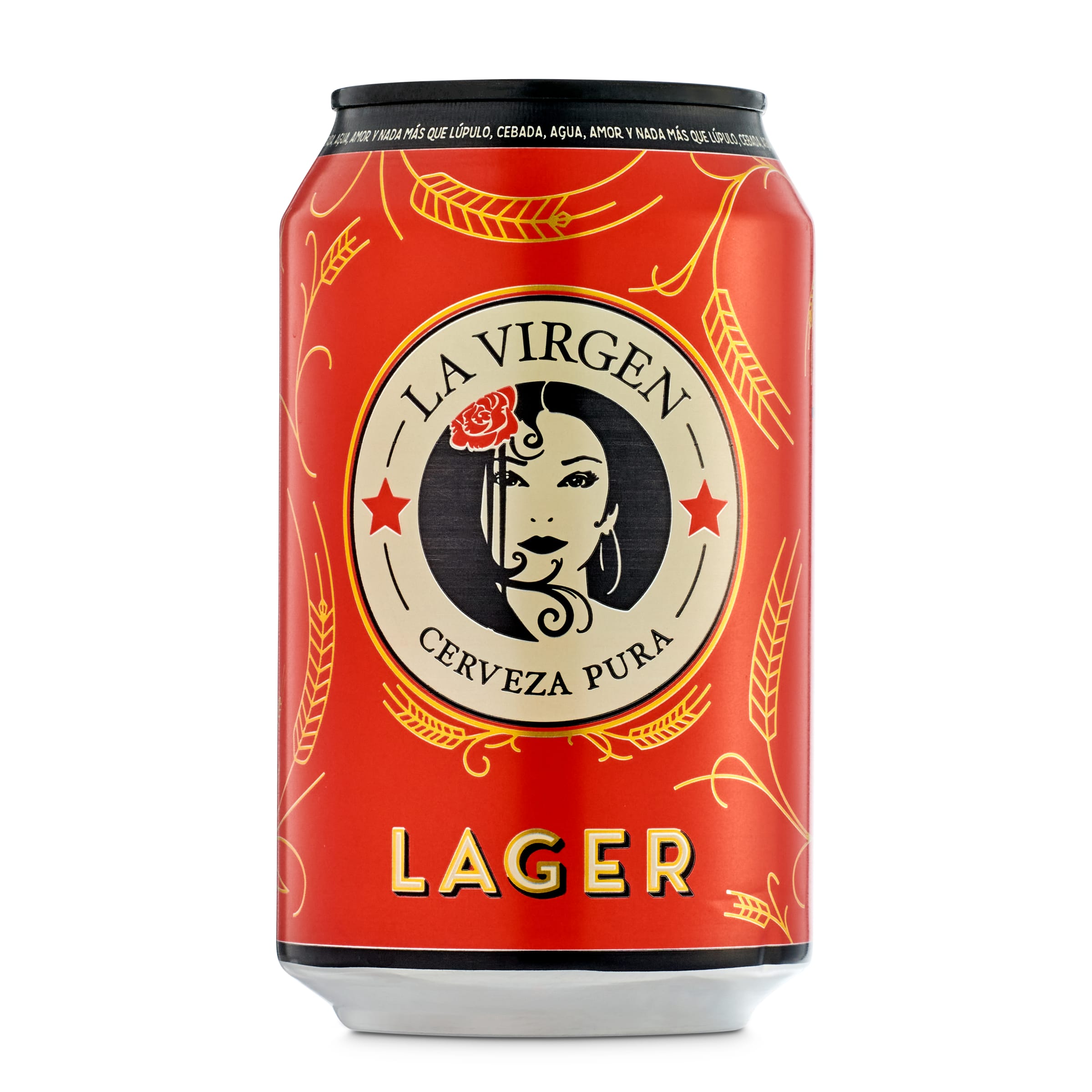 LA VIRGEN cerveza lager lata 33 cl
