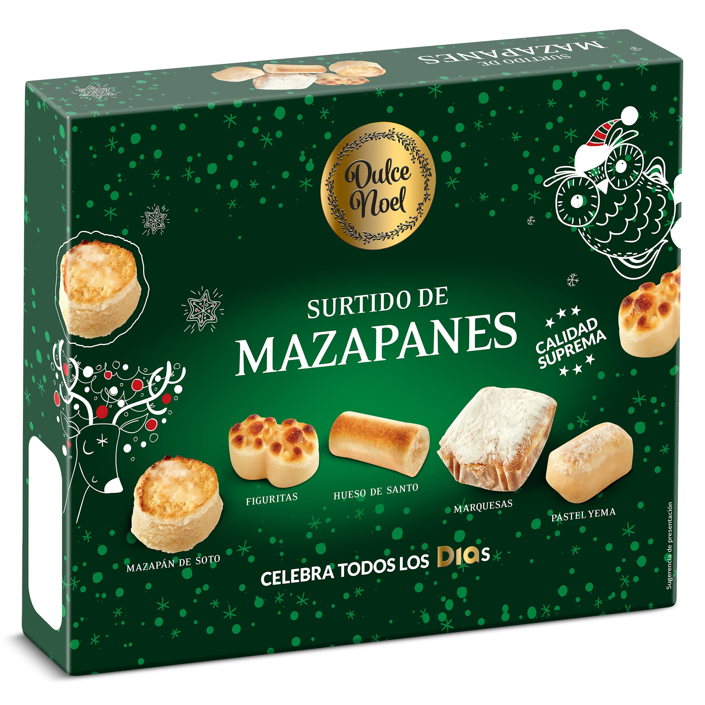 DIA DULCE NOEL surtido de mazapán caja 300 gr