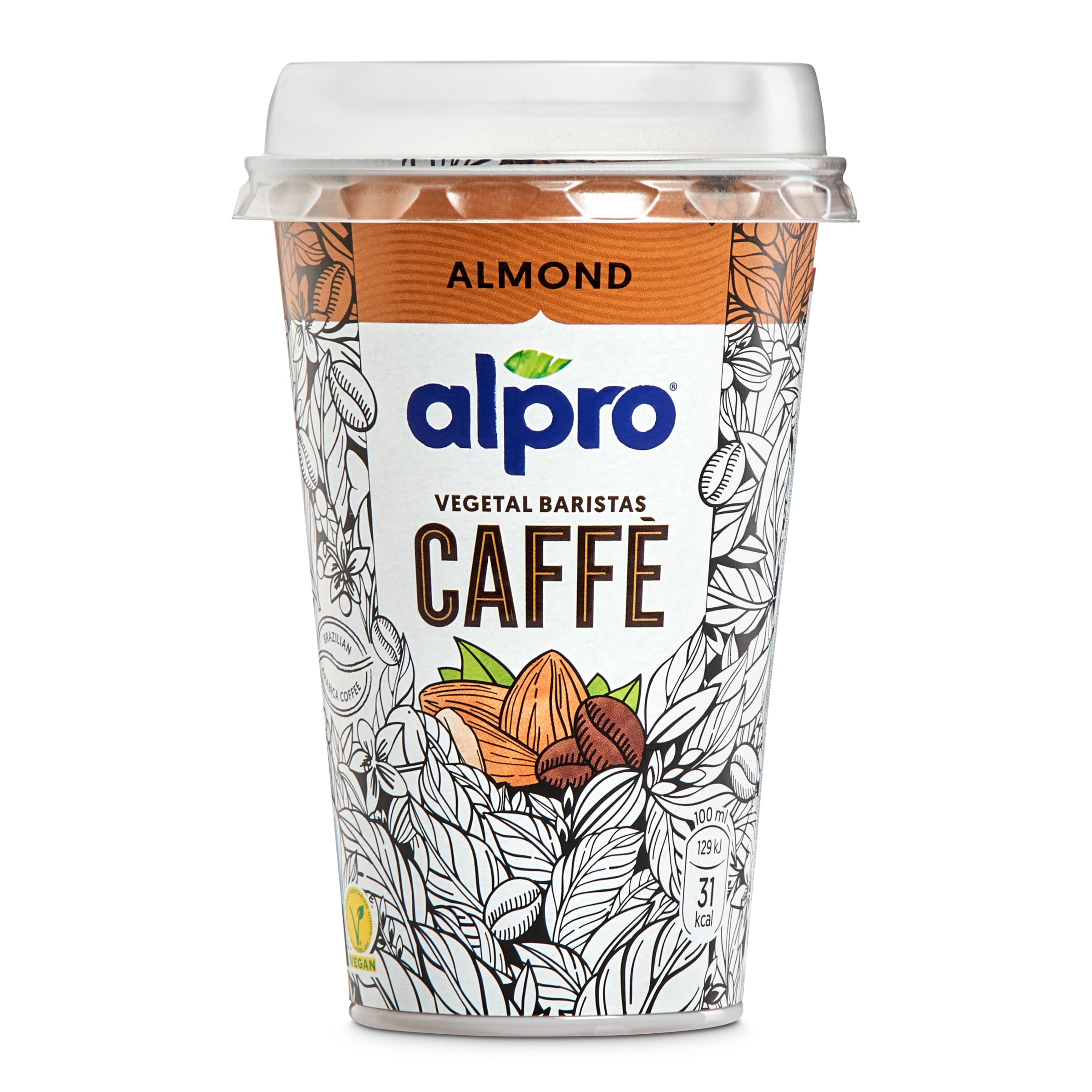 ALPRO café con almendras vaso 200 ml
