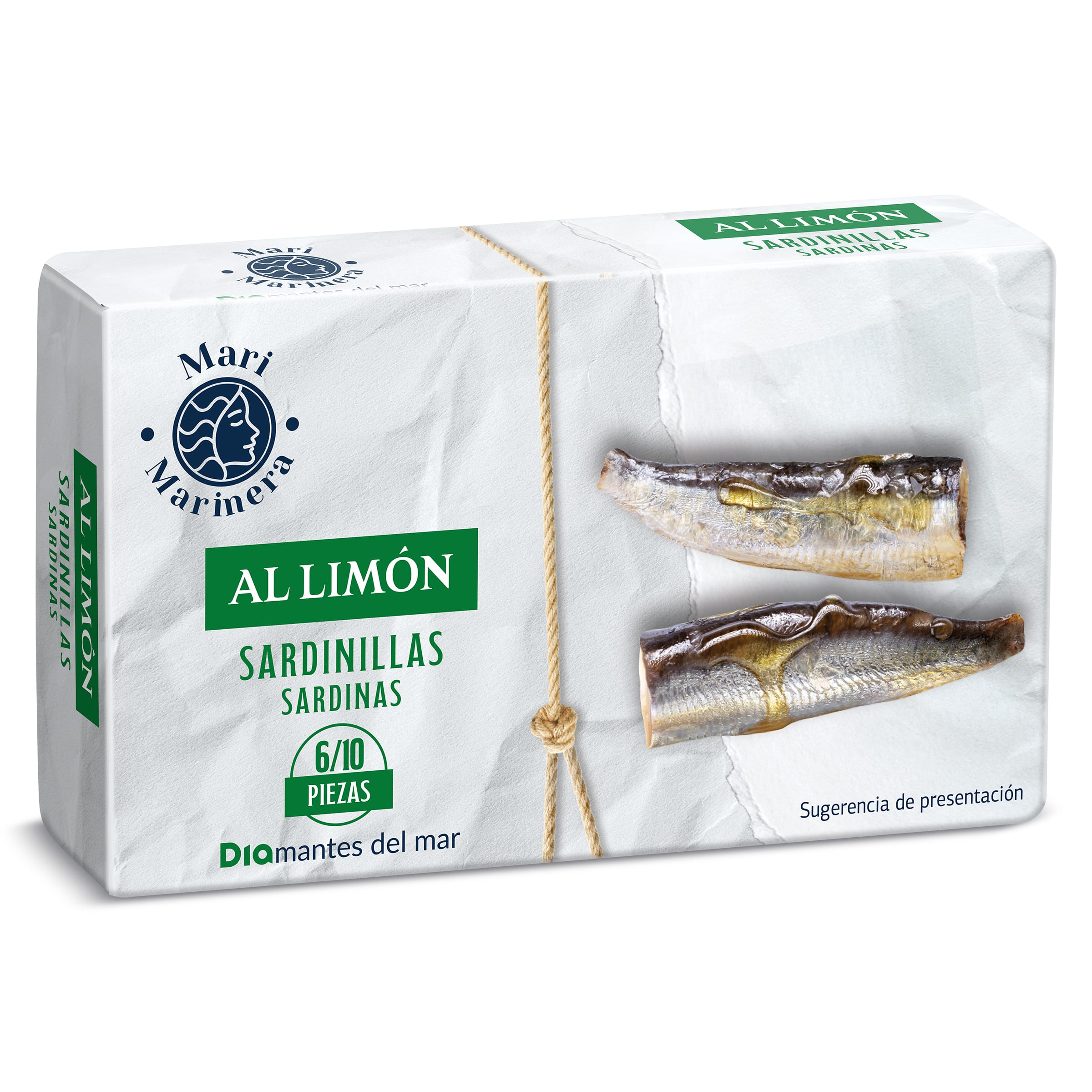 DIA MARI MARINERA  sardinillas en aceite de girasol al limón lata 65 gr