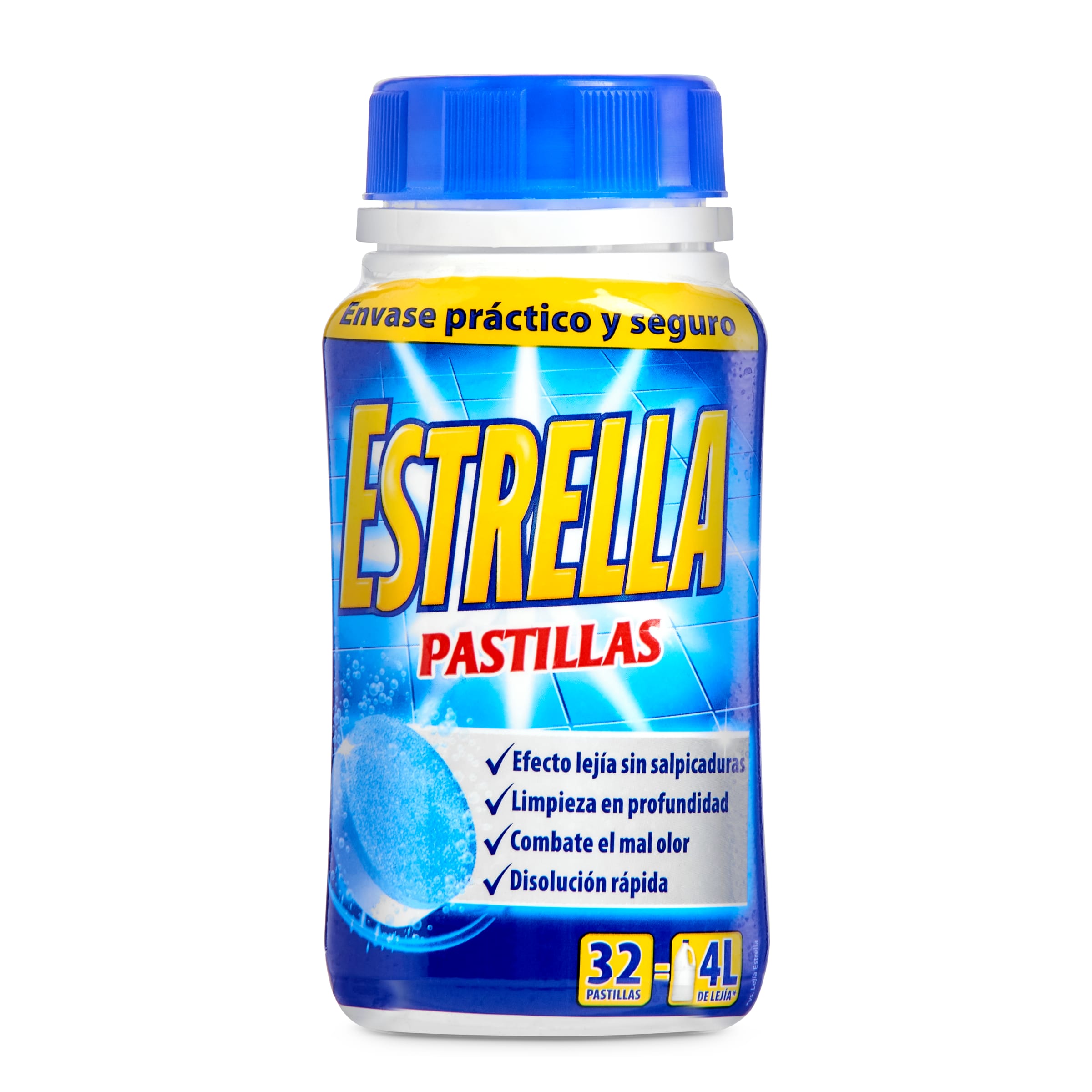 ESTRELLA lejía en pastillas bote 32 uds