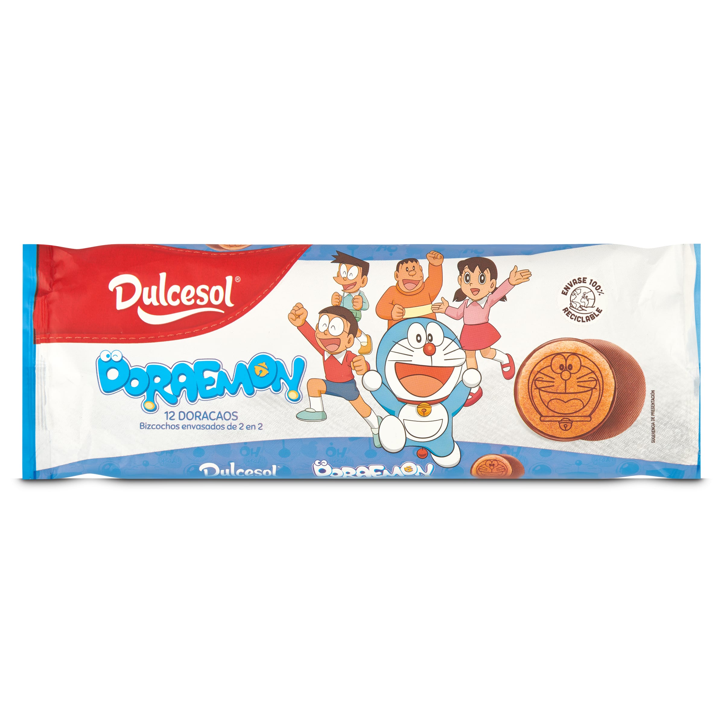 Mini lunas de cacao Doraemon Dulcesol bolsa 180 g