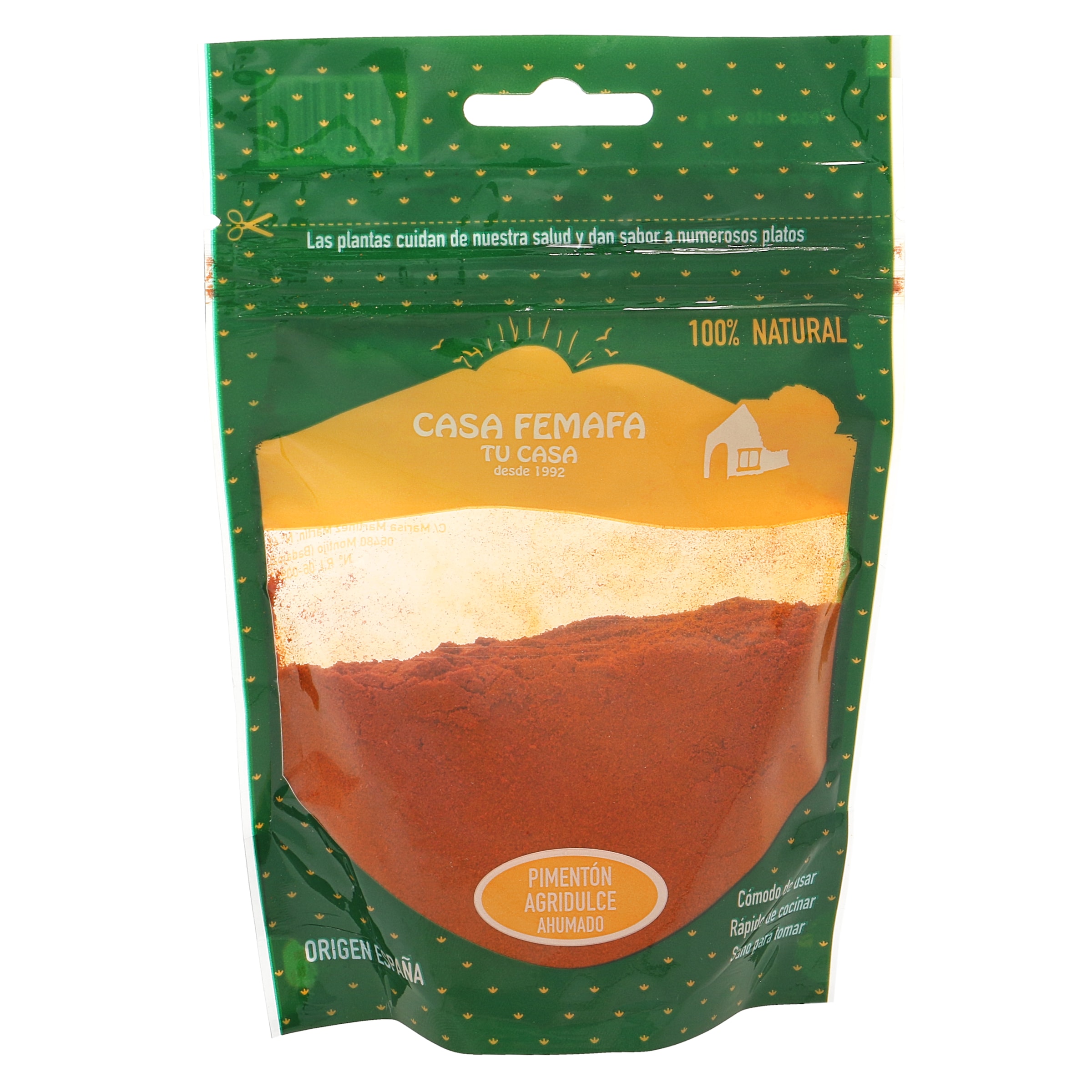 Pimentón agridulce ahumado bolsa 50 gr