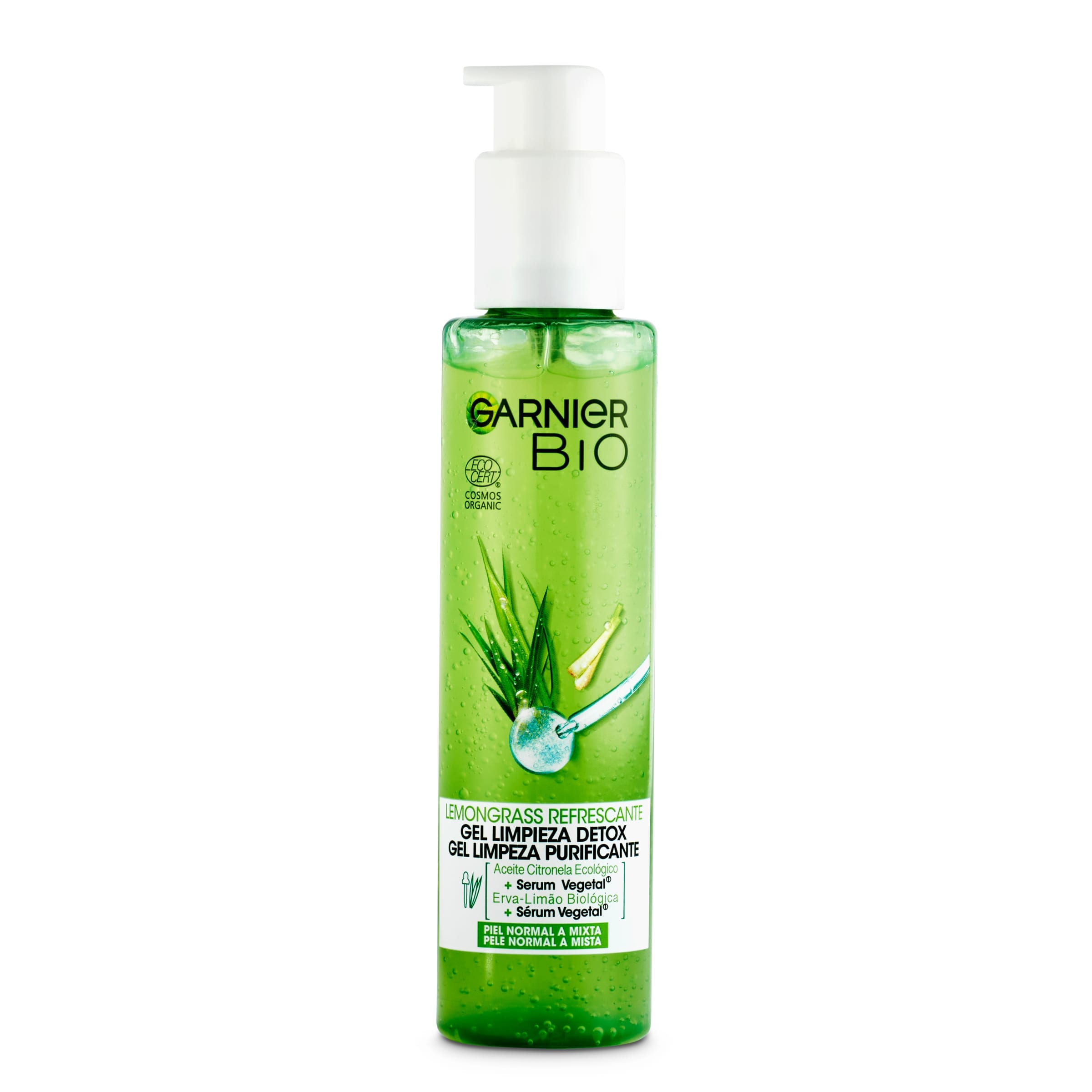 Gel limpiador detox refrescante lemongrass piel normal Garnier 150 ml -  Supermercados DIA