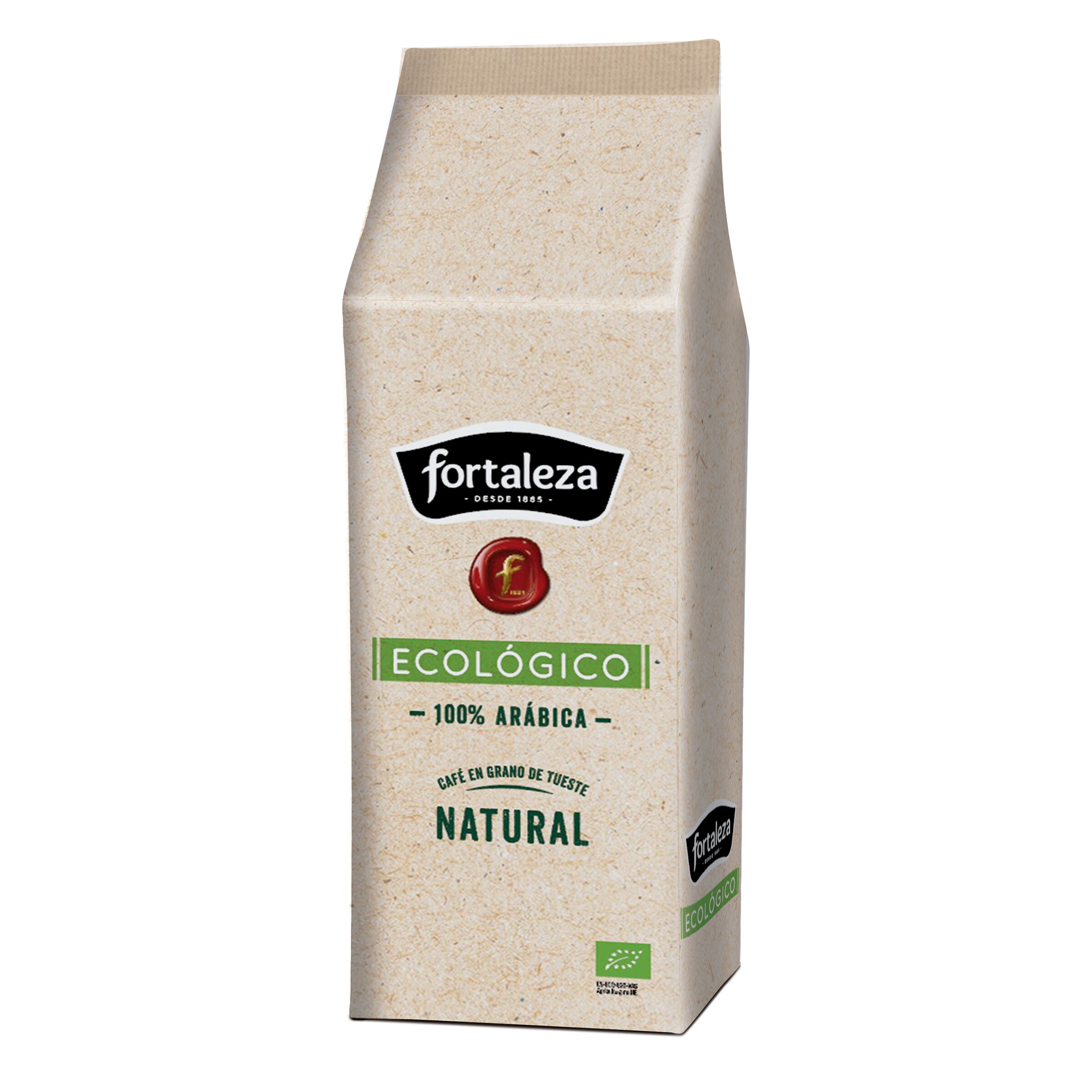 FORTALEZA café en grano ecológico paquete 1 Kg