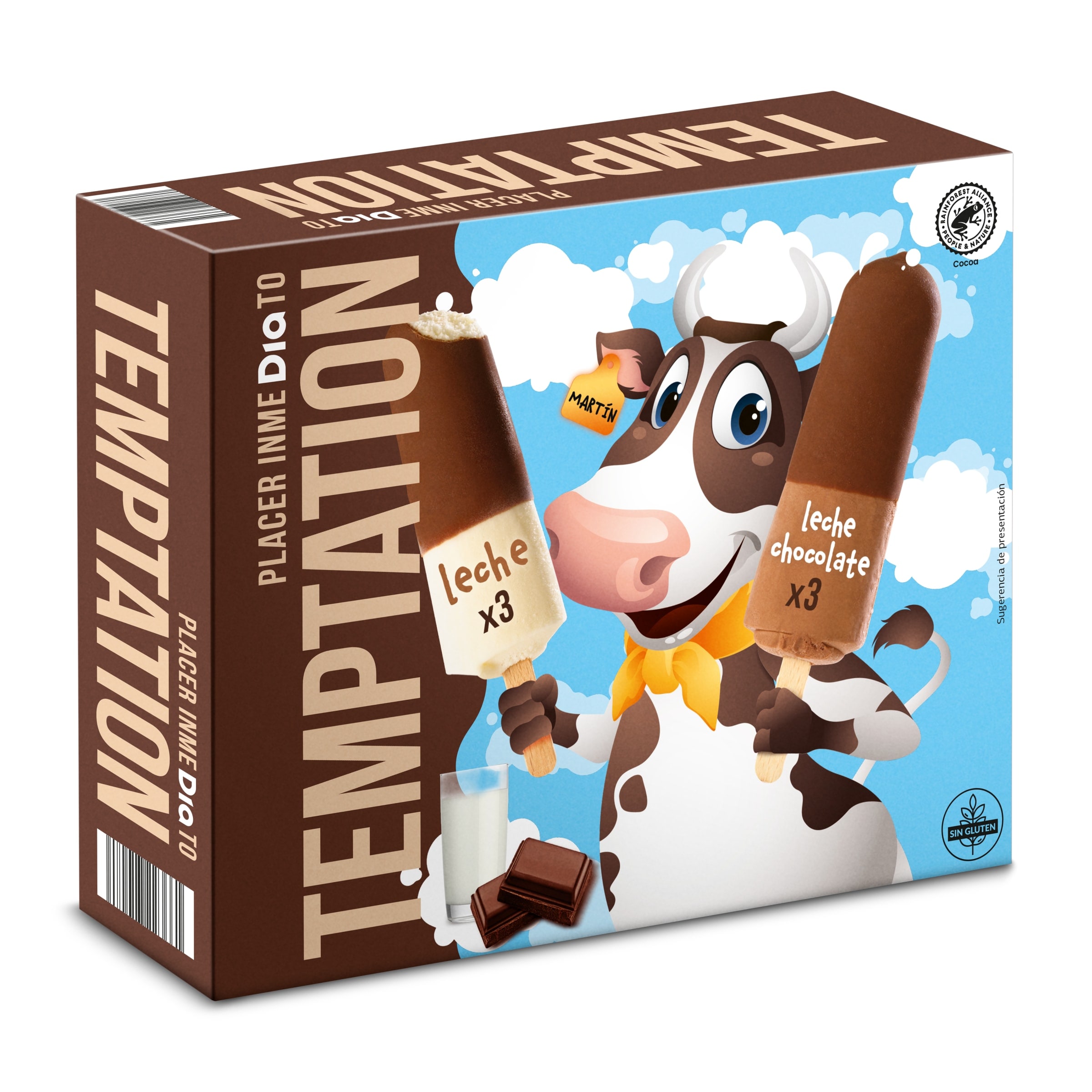 DIA TEMPTATION helado choco milky caja 6 uds 288 gr