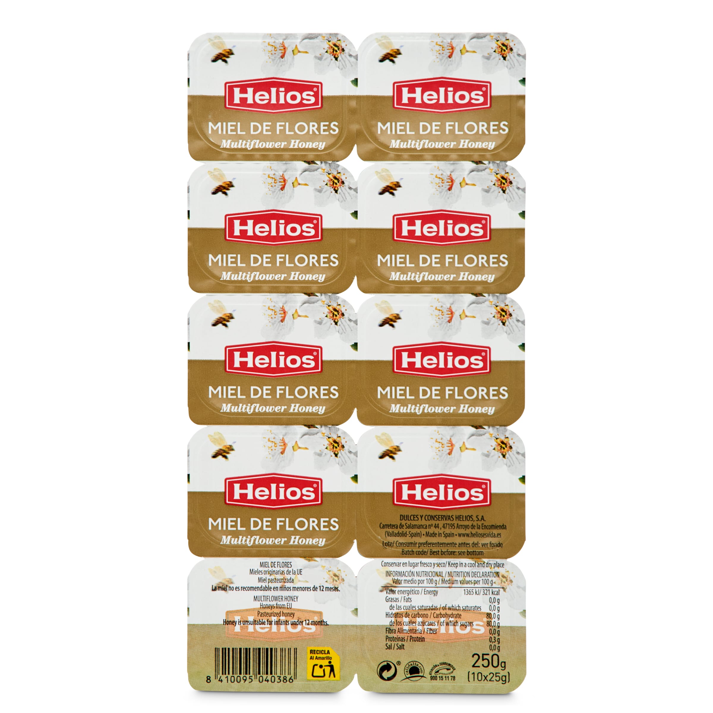 HELIOS miel de flores 10 uds 25 gr