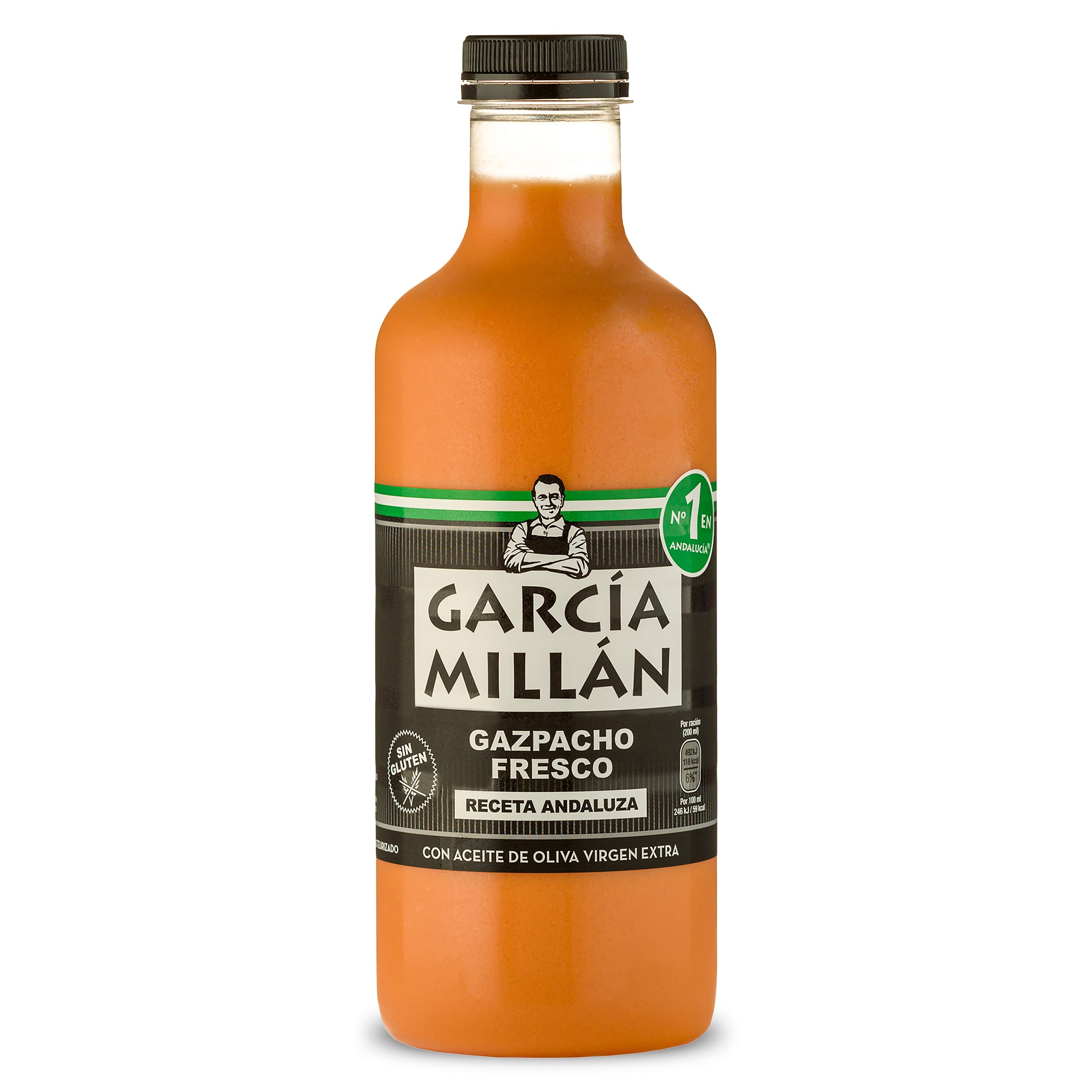 GARCIA MILLAN gazpacho fresco con aceite de oliva botella 1 lt