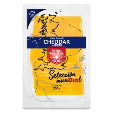 Queso cheddar Selección Mundial de Dia sobre 200 g-0