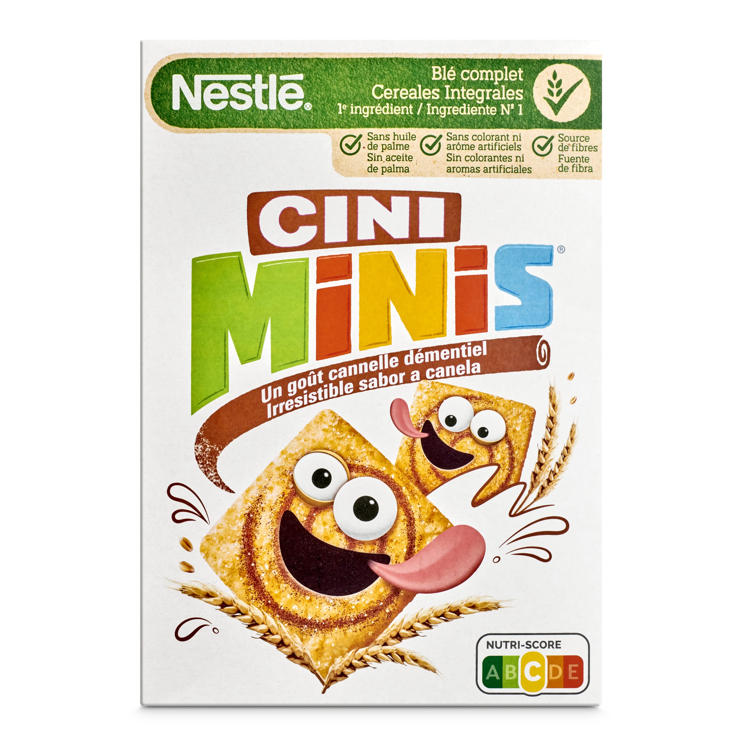 NESTLE cereales infantiles cini minis con sabor a canela caja 375 gr