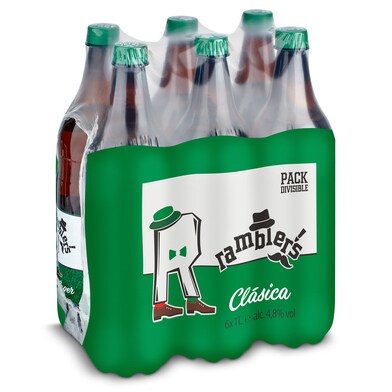 Cerveza clásica Dia Ramblers pack 6 x 1 L-0 Cerveza clásica Dia Ramblers pack 6 x 1 L-0