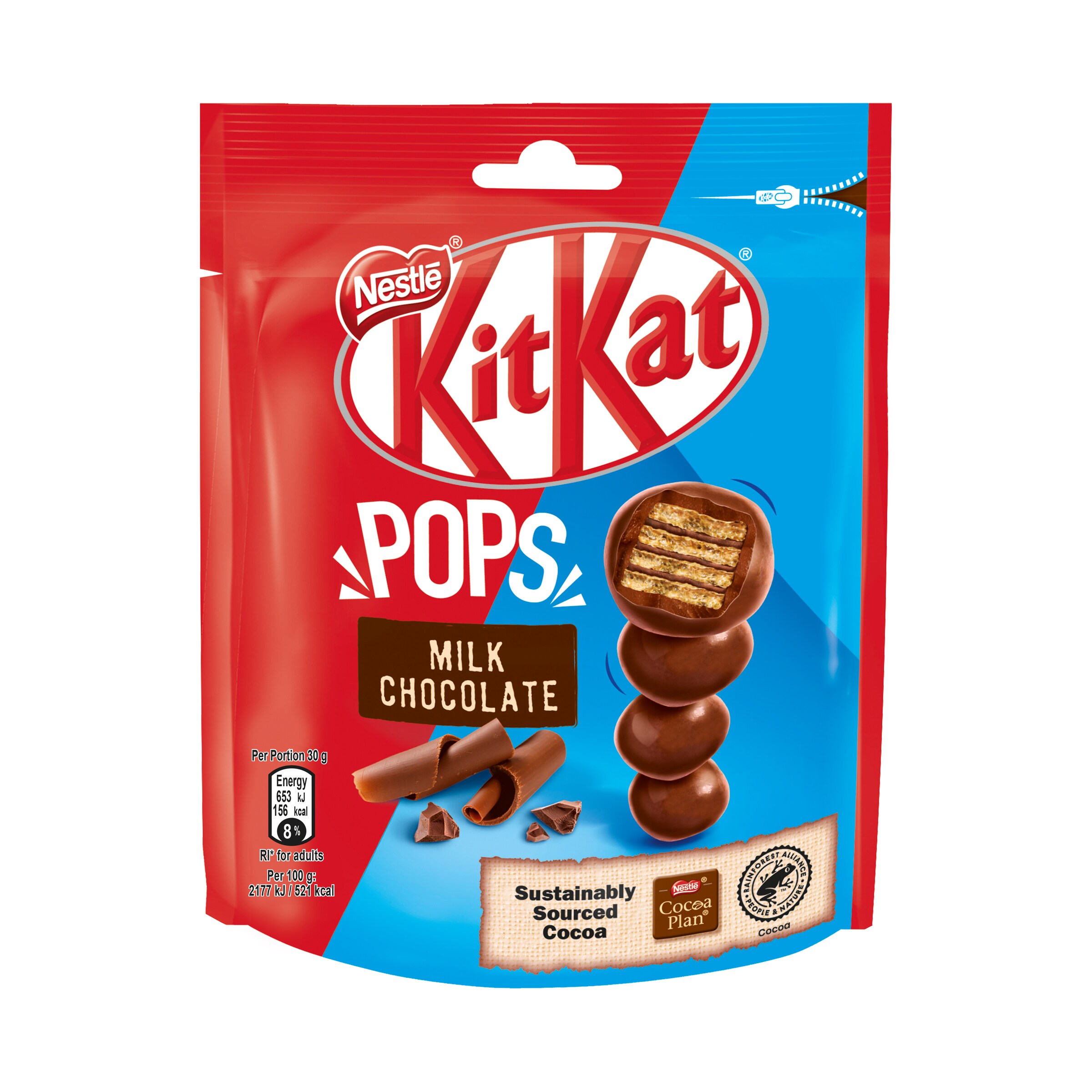 KIT KAT chocolatina pop choc bolsa 140 gr