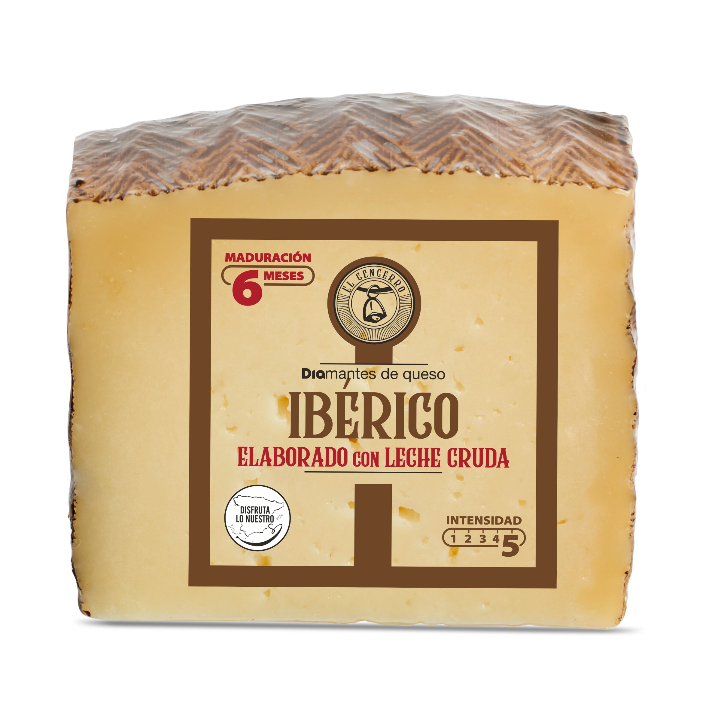 DIA EL CENCERRO queso mezcla ibérico 6 meses leche cruda cuña 300 gr